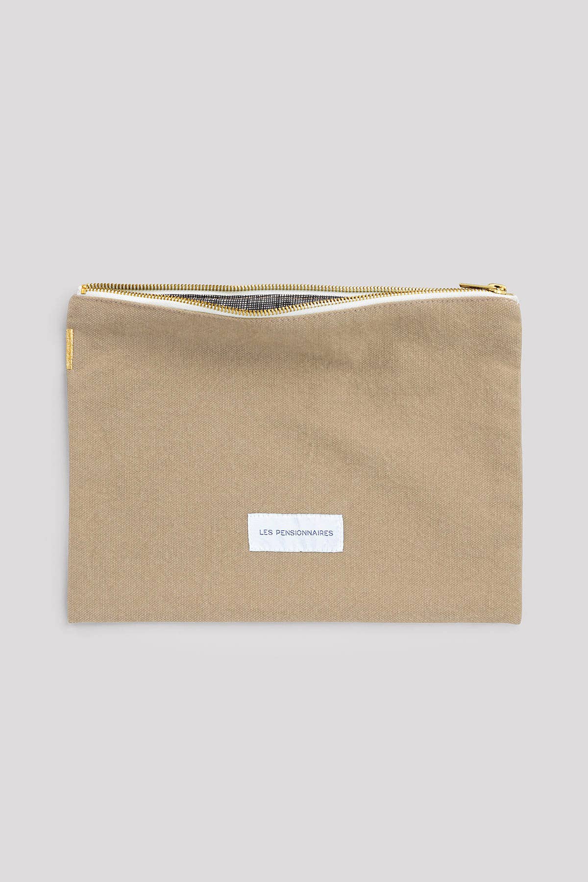 Les Pensionnaires Large Pouch in Sand Beige