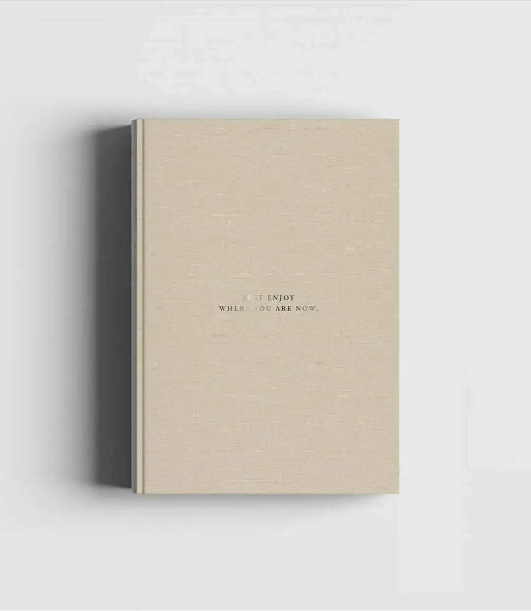 Natural Linen & Dark Brown Notebook