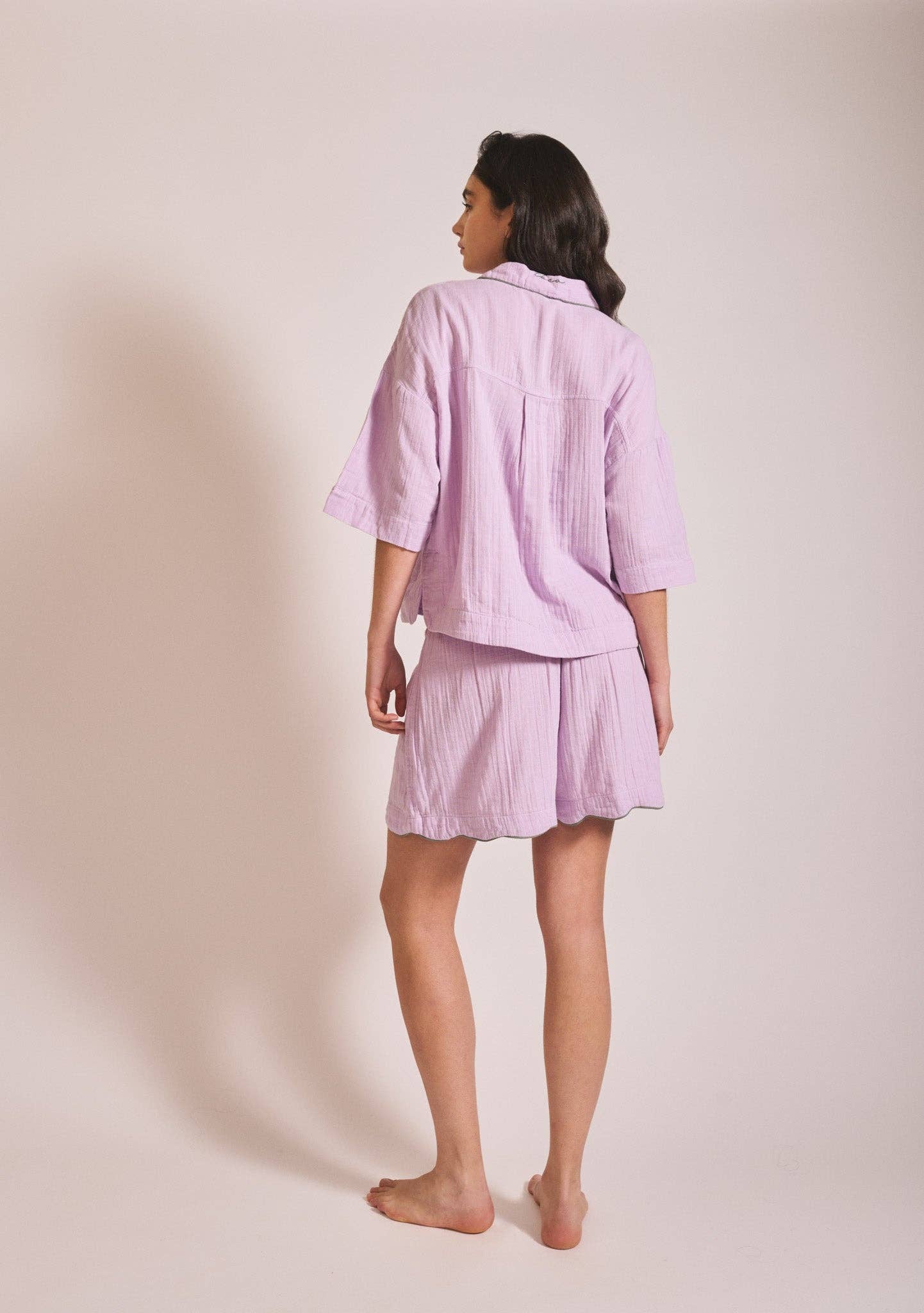 Cotton Pyjamas in Lilac - TBCo