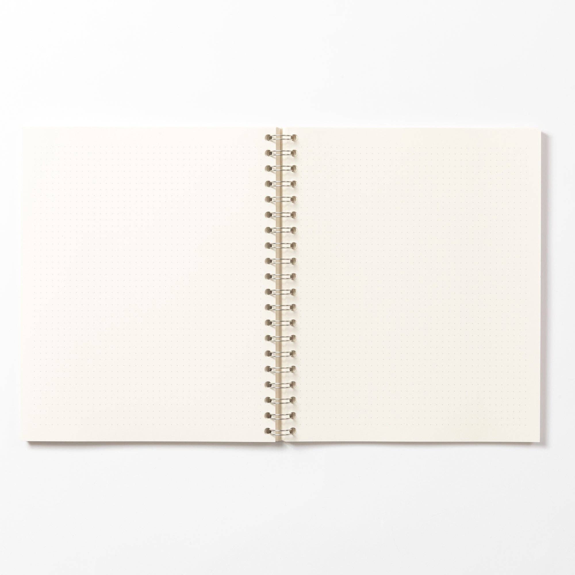 Almond Wirebound Notebook (Dotted): Grande - Coffeenotes