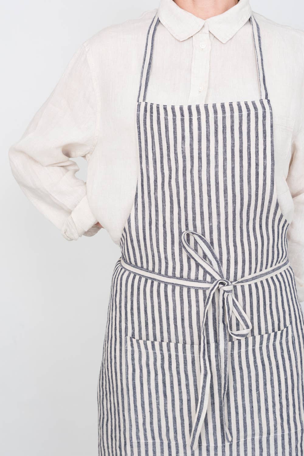 Linen  Apron - Jasper - Fog Linen Work