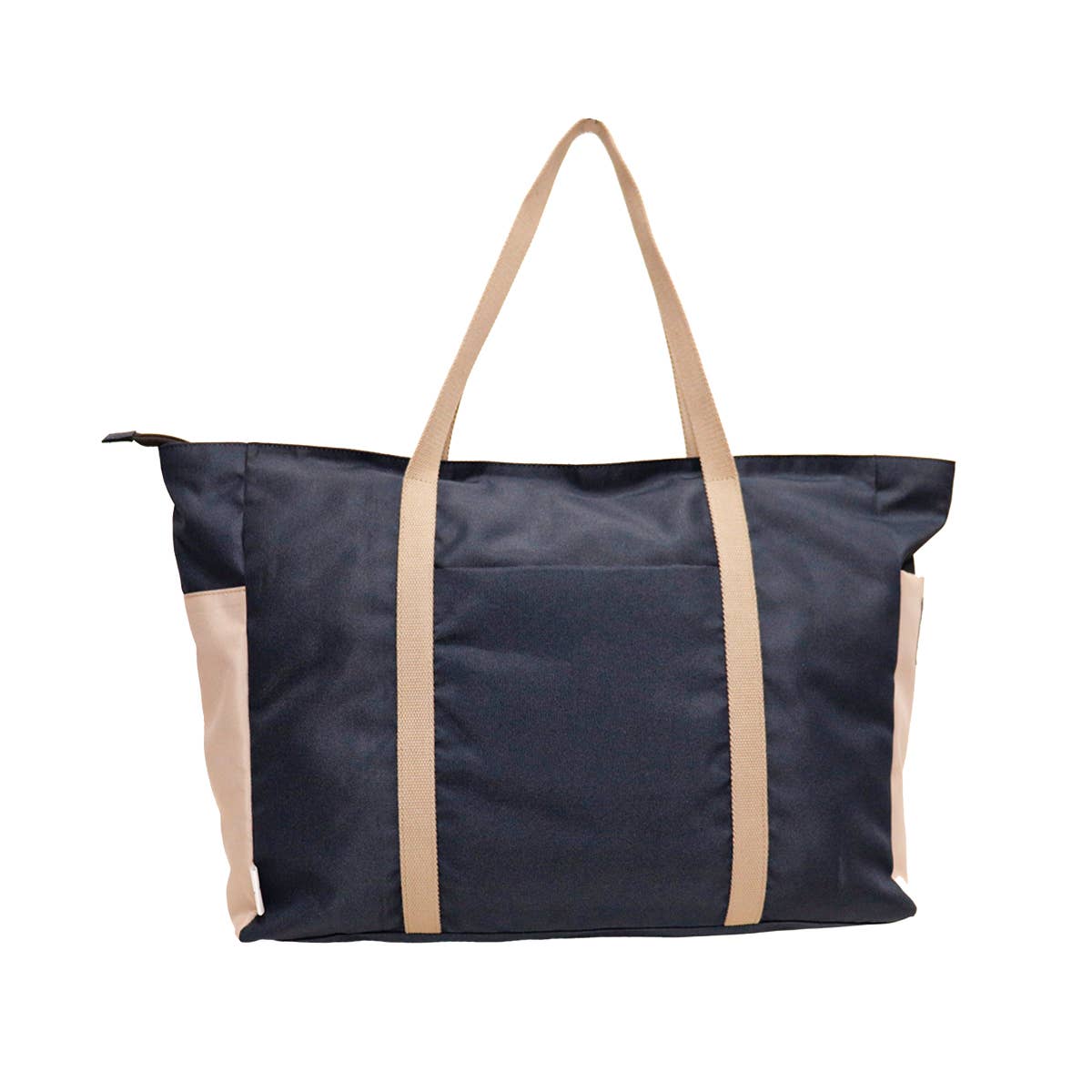Large Zipped Shopper Bag - Recycled Ocean Plastic - Navy
