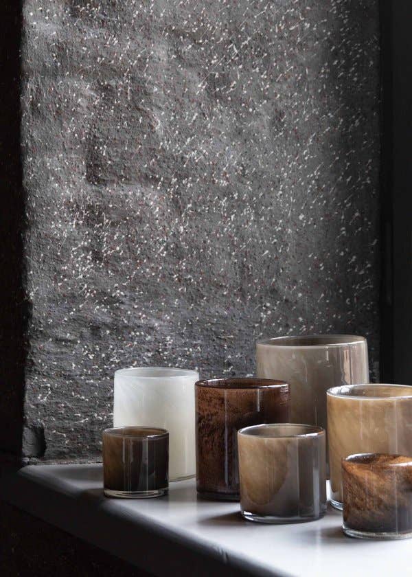 Lyric candle holder - S: Dark Brown