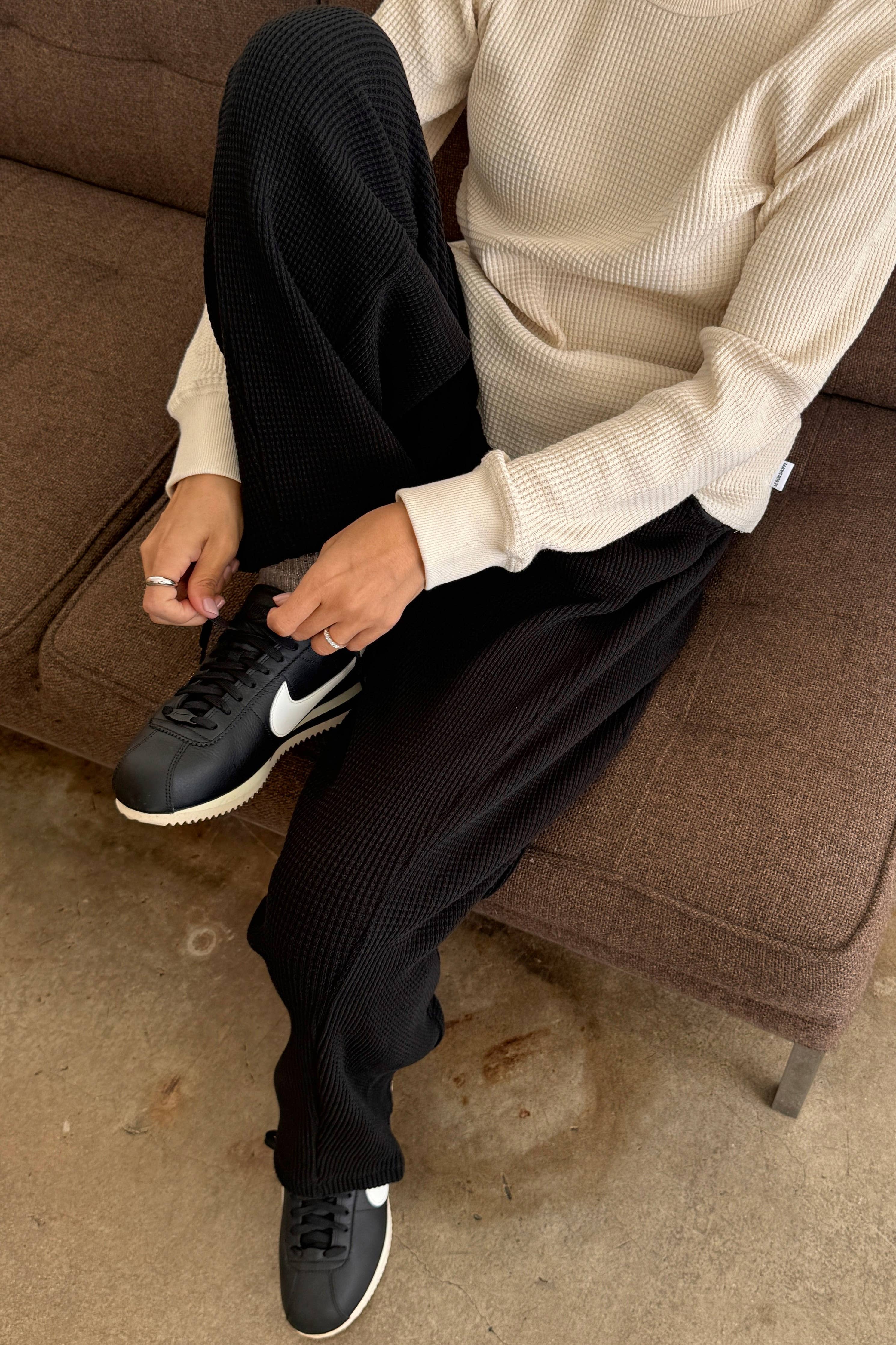 Waffle Lo Pants Naturel - Le Bon Shoppe