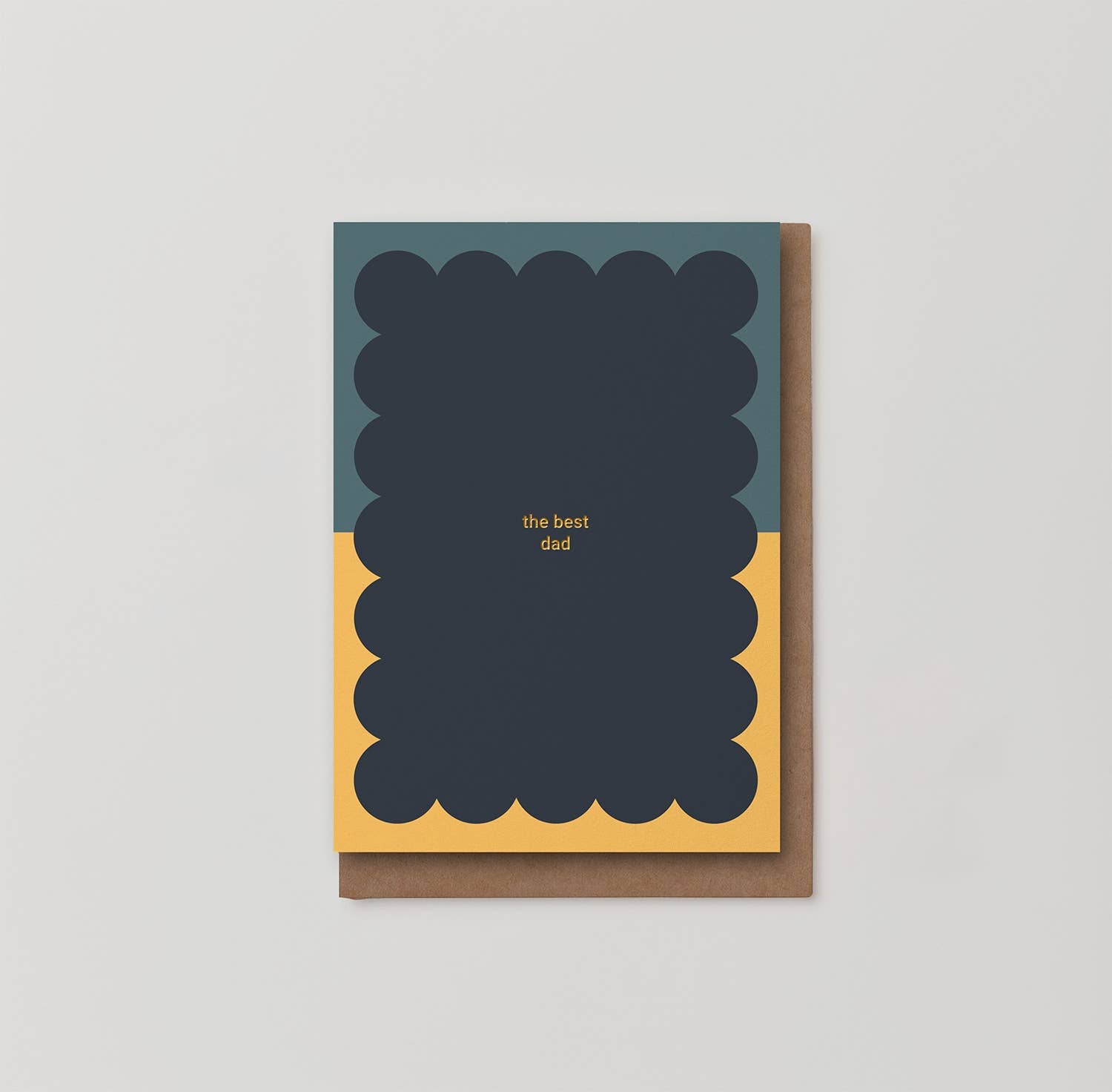 The best dad Father's Day or Birthday foiled card