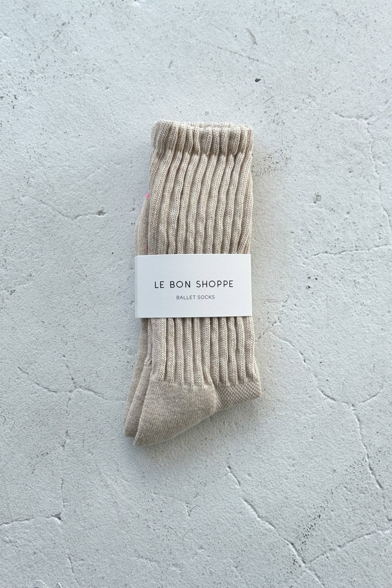 Ballet Socks : Oatmeal - Le Bon Shoppe