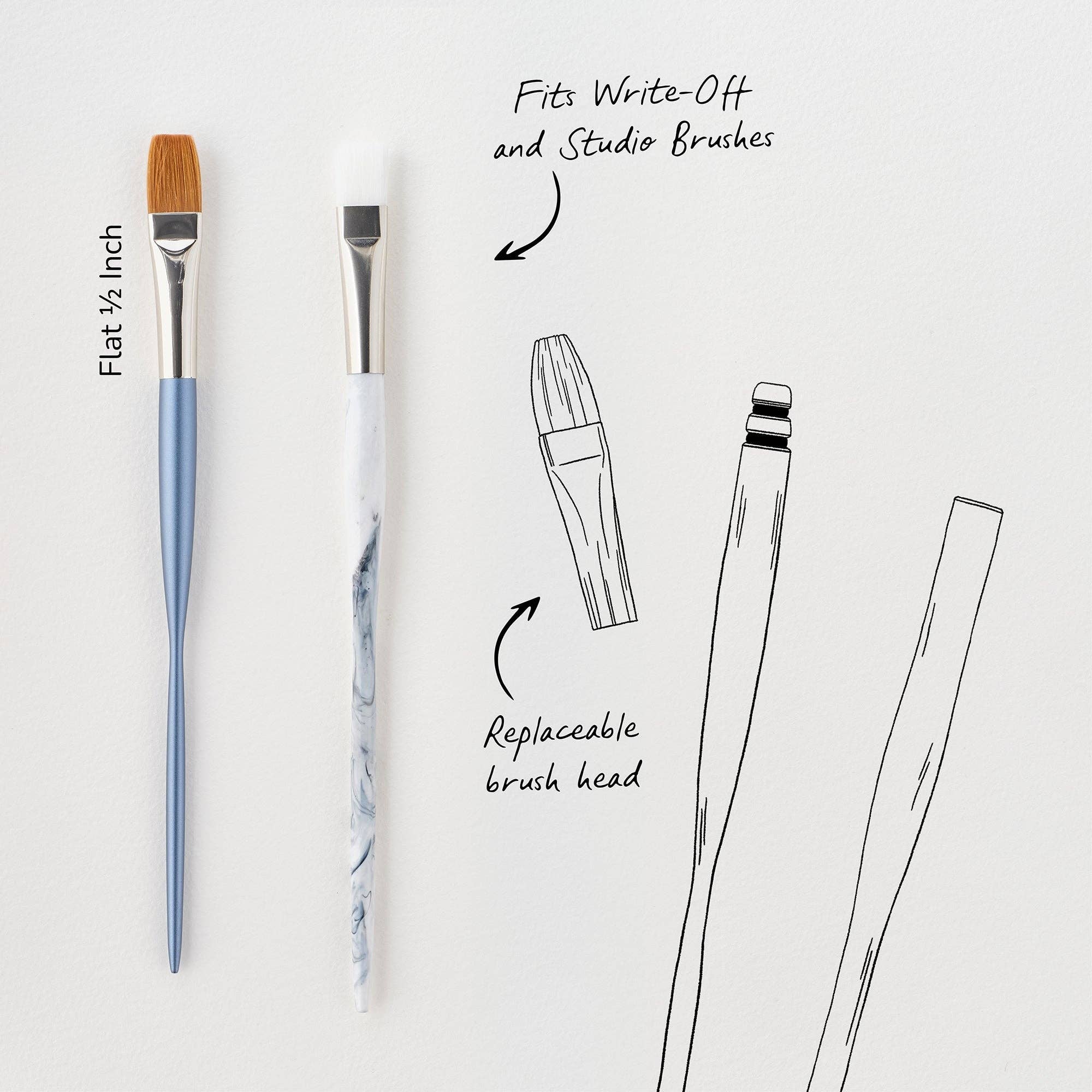 Write Off Paintbrush set: Funfetti