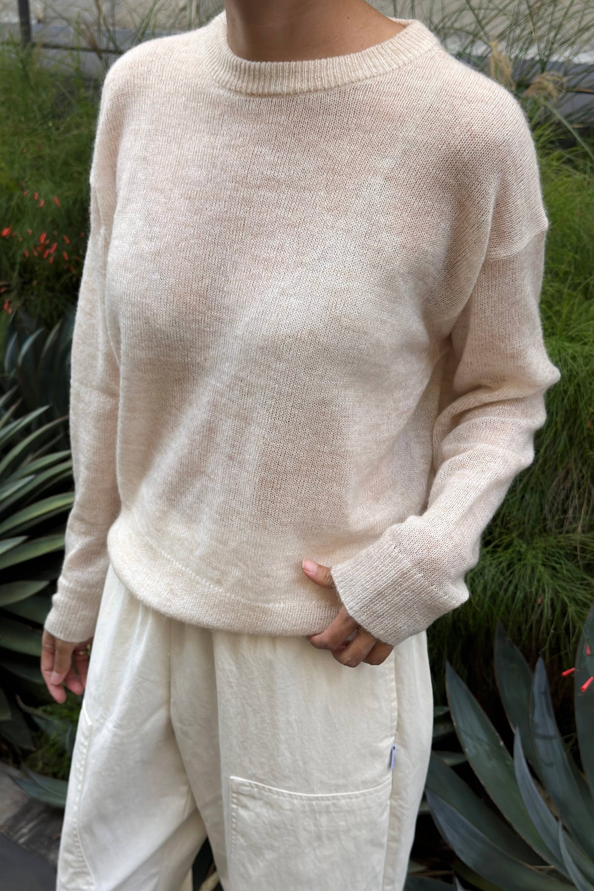 Le Bon Shoppe Cecile Crew Neck Mohair Sweater