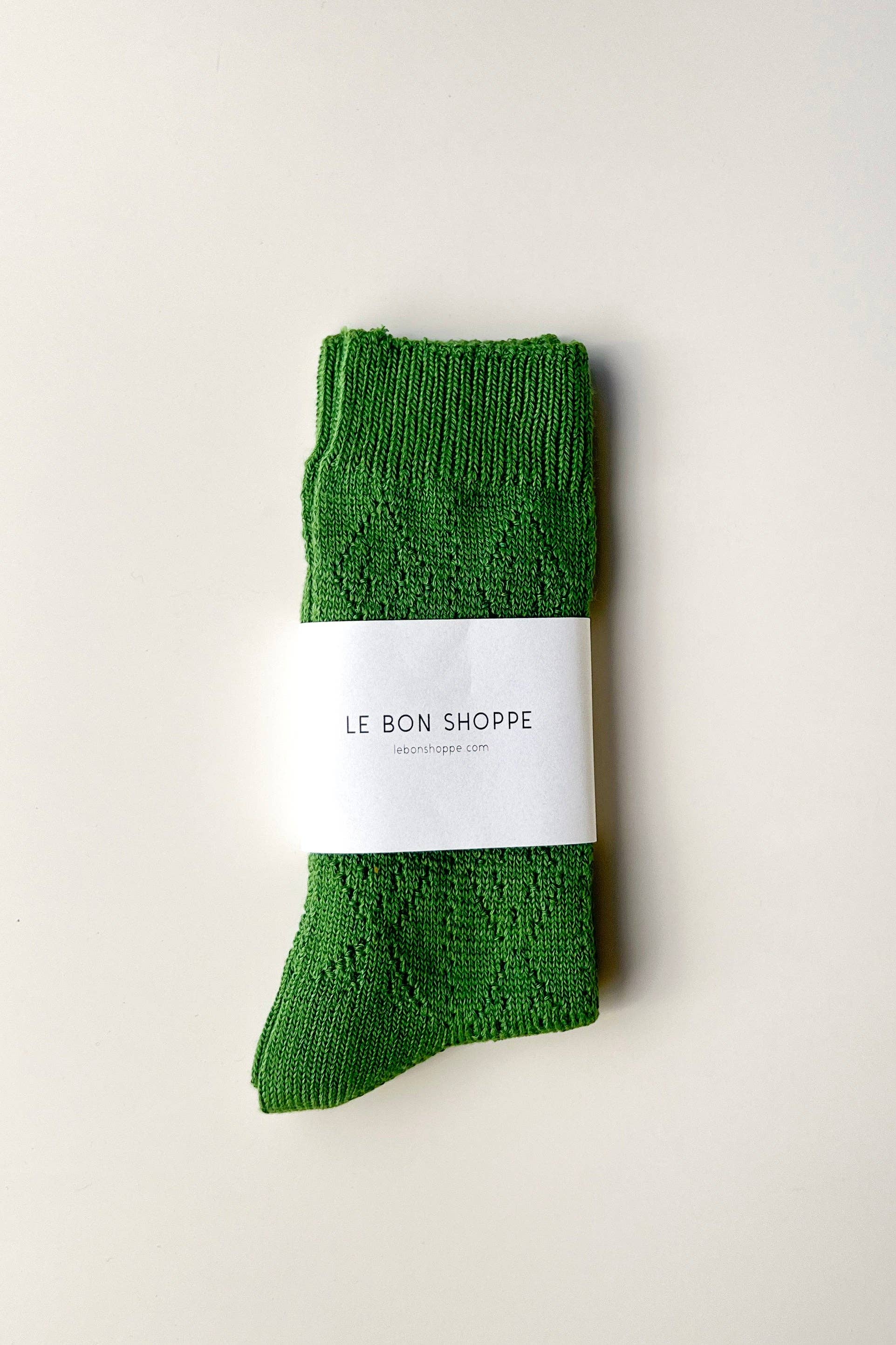 Modal Eyelet Socks (wholesale): Cobalt