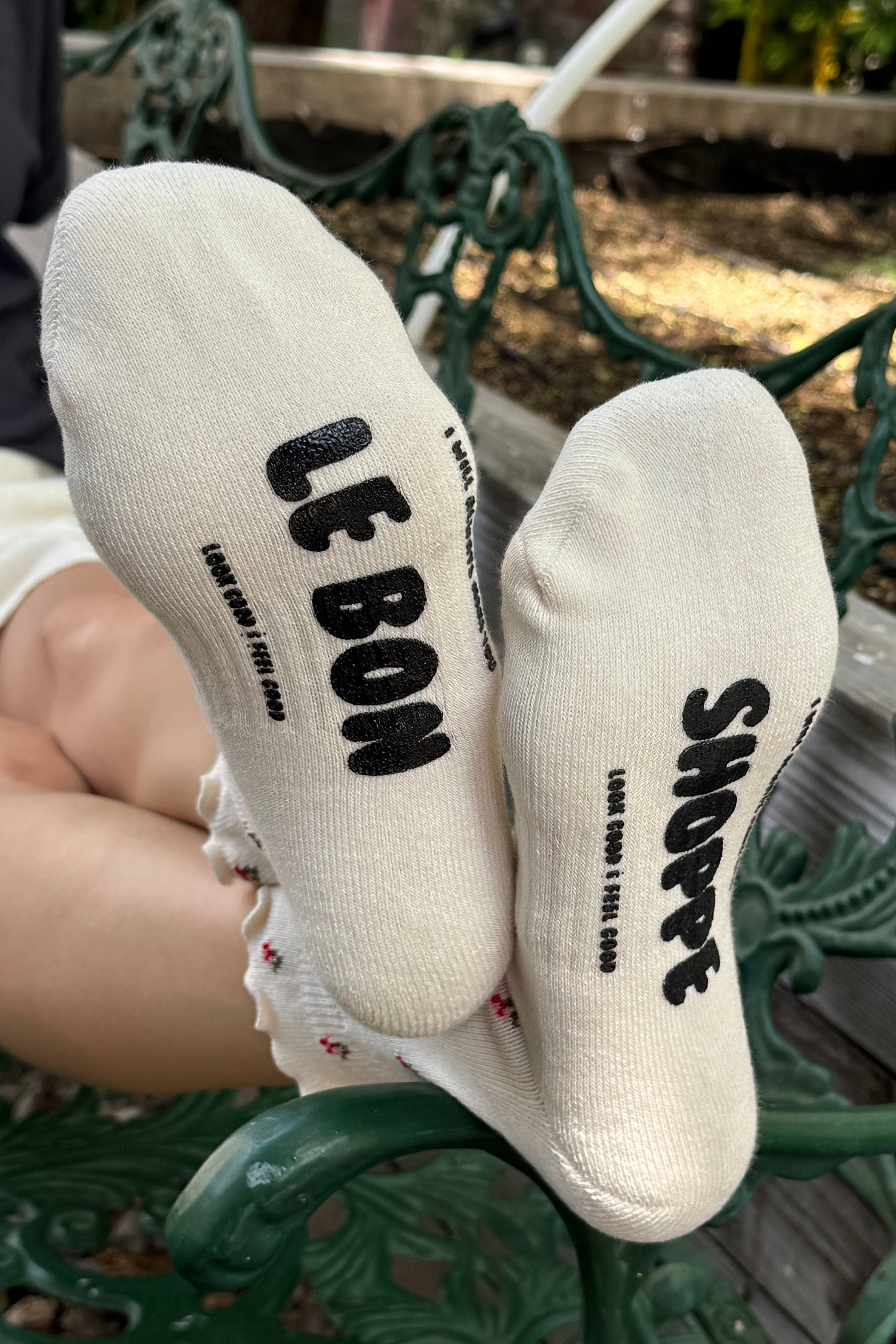 Ruffled Petal Hugger Socks — Le Bon Shoppe