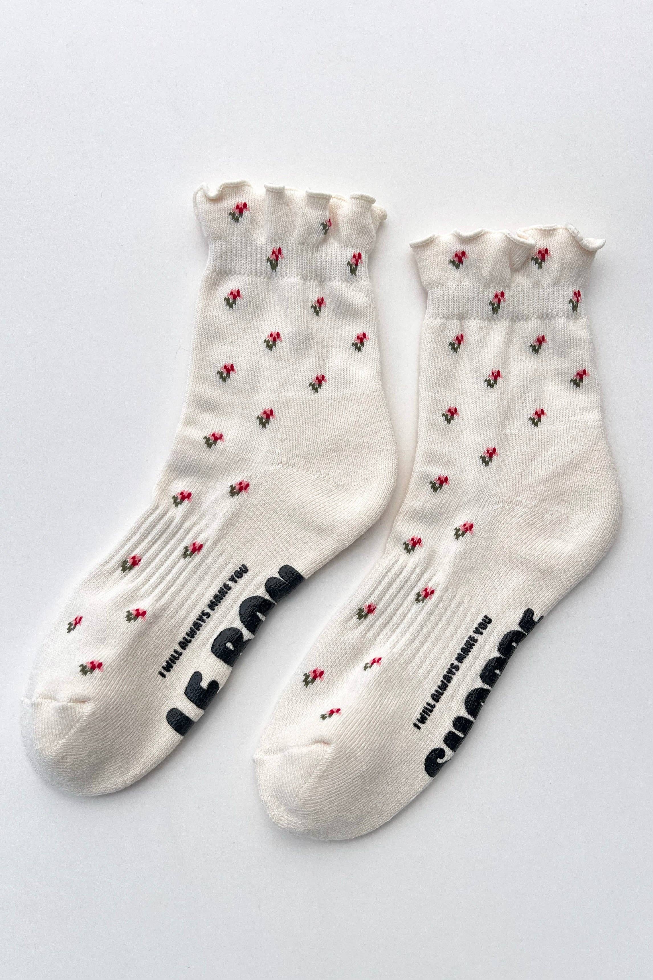 Ruffled Petal Hugger Socks — Le Bon Shoppe