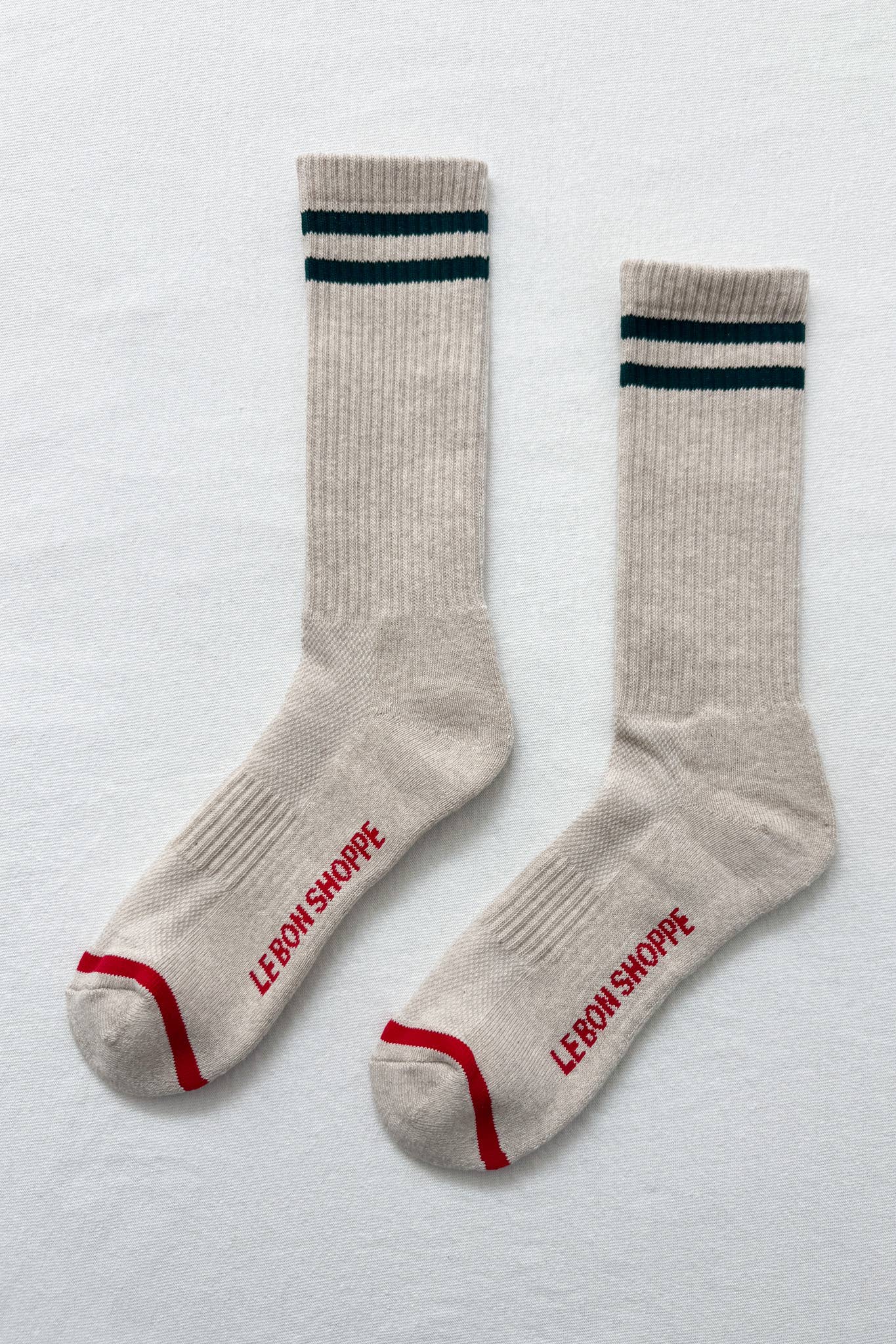 Extended Boyfriend Socks Clean White - Le Bon Shoppe