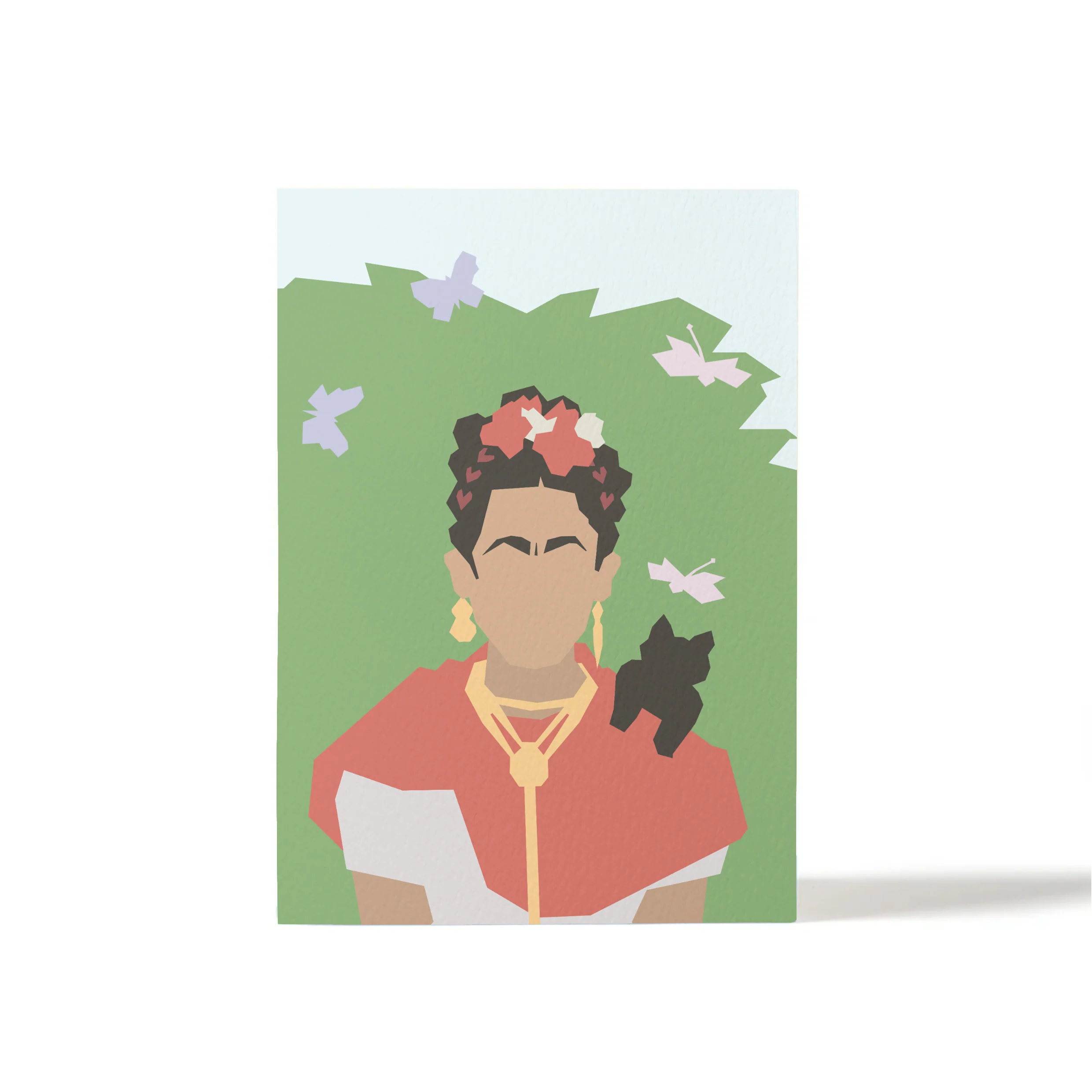 Flower Woman Greetings Card- by SID