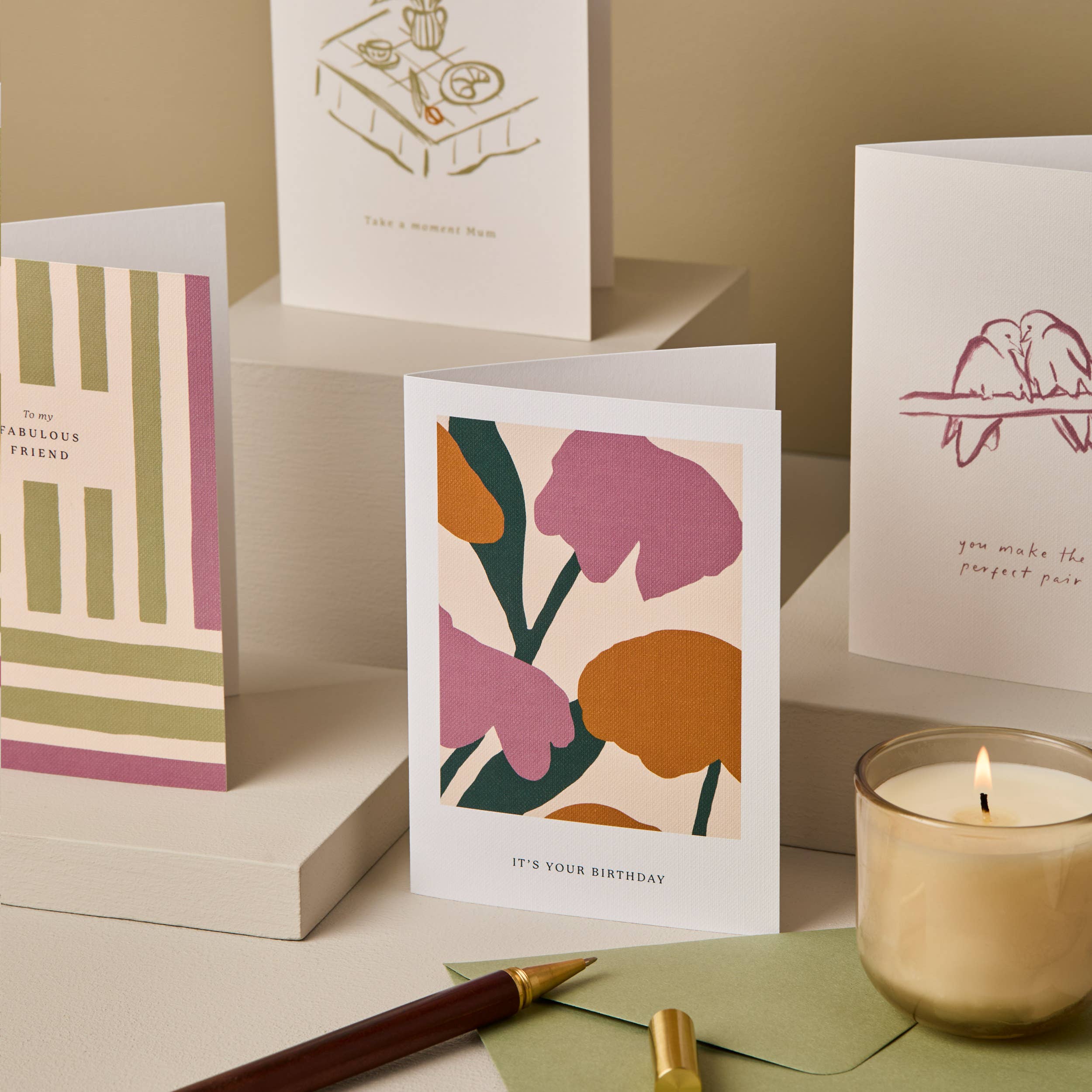 Love Birds Engagement Card | Modern Wedding Card | Couples