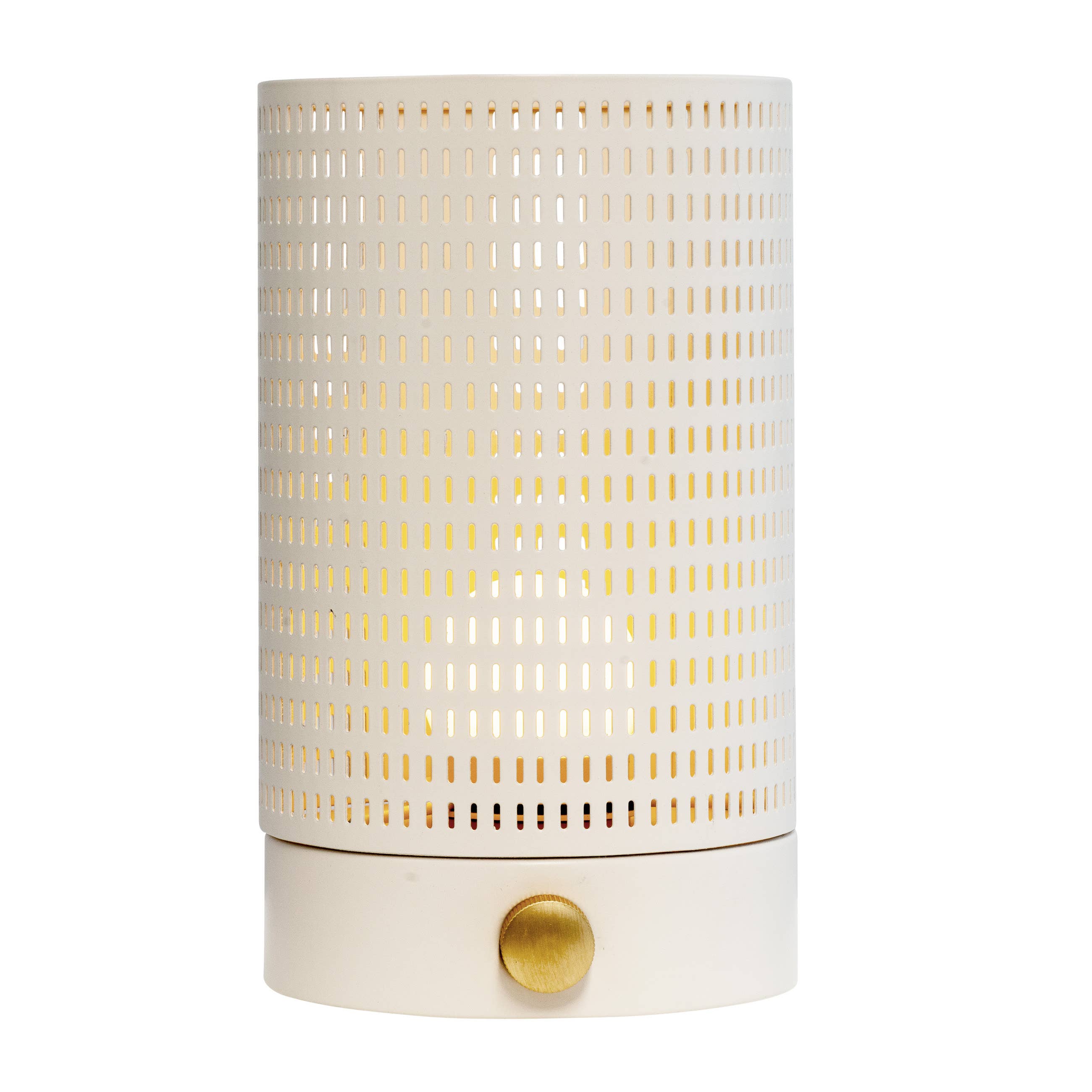 Mesh white/ brass lantern - by Dyberg Larsen
