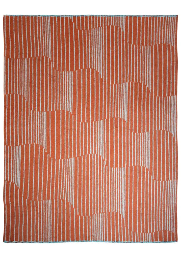 Aurora Wool Blanket — Grey-White