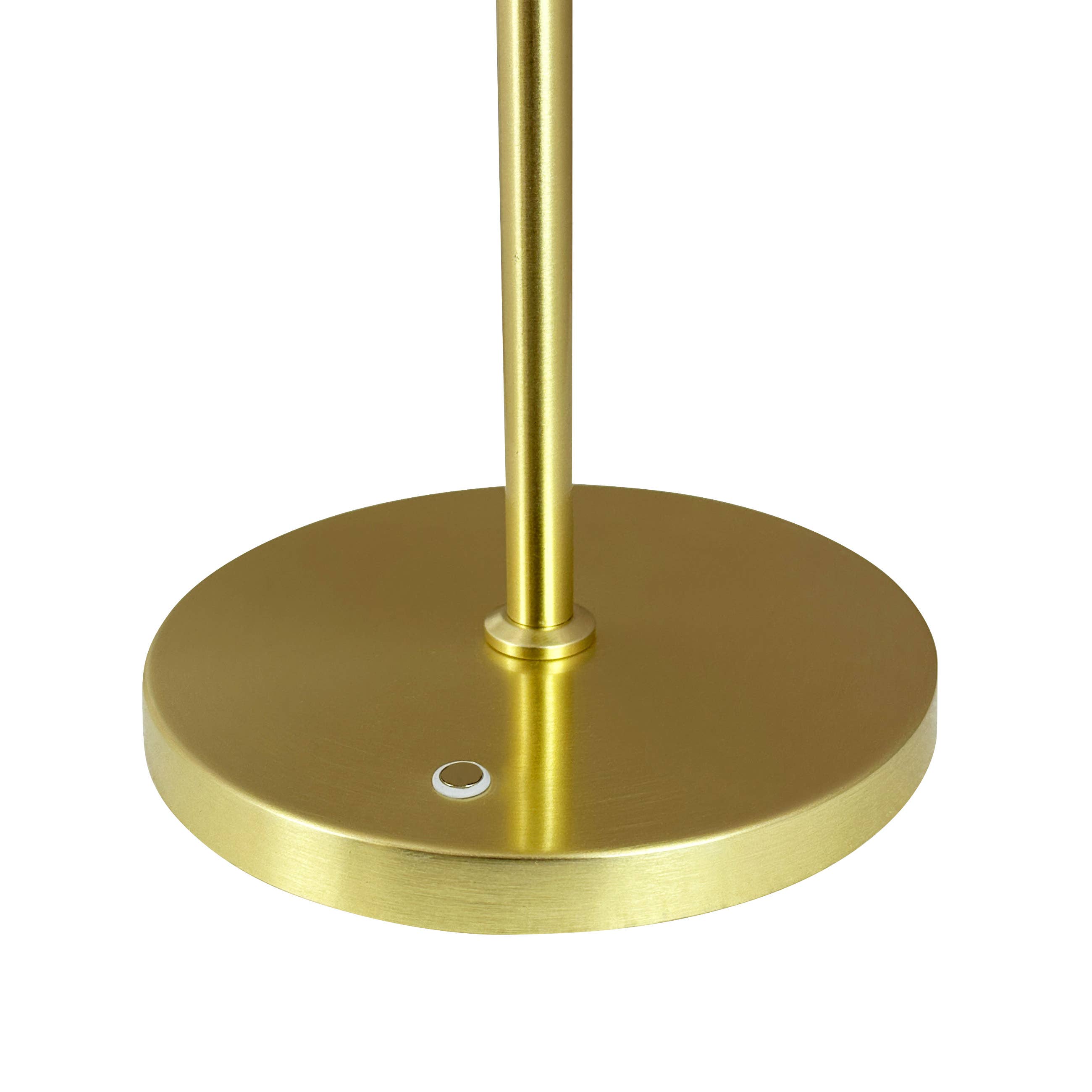 Opal/ Brass Table rechargeable Table Lamp  - by Dyberg Larsen
