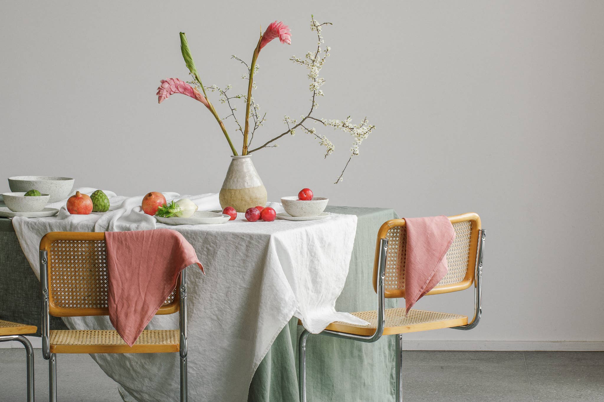 Linen Tablecloth Off White (250x145 cm) by Dodesign