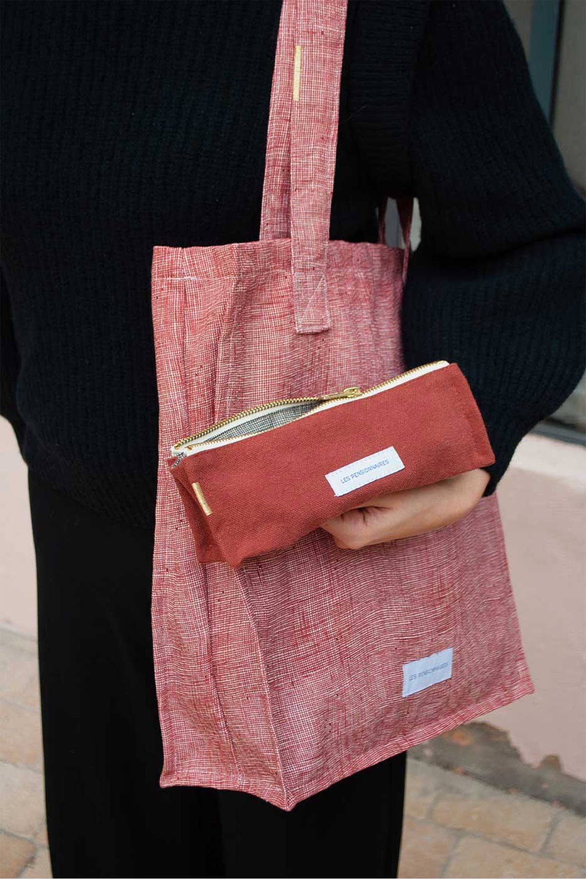 Les Pensionnaires Pencil Case in Rust