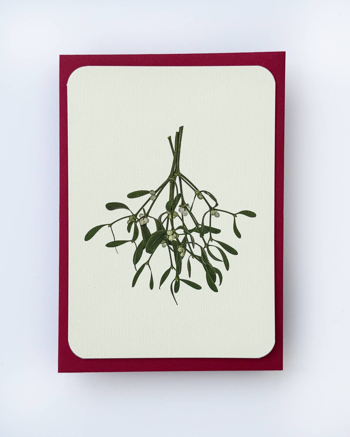 Mistletoe Christmas Greeting Card  by Canonbury Press