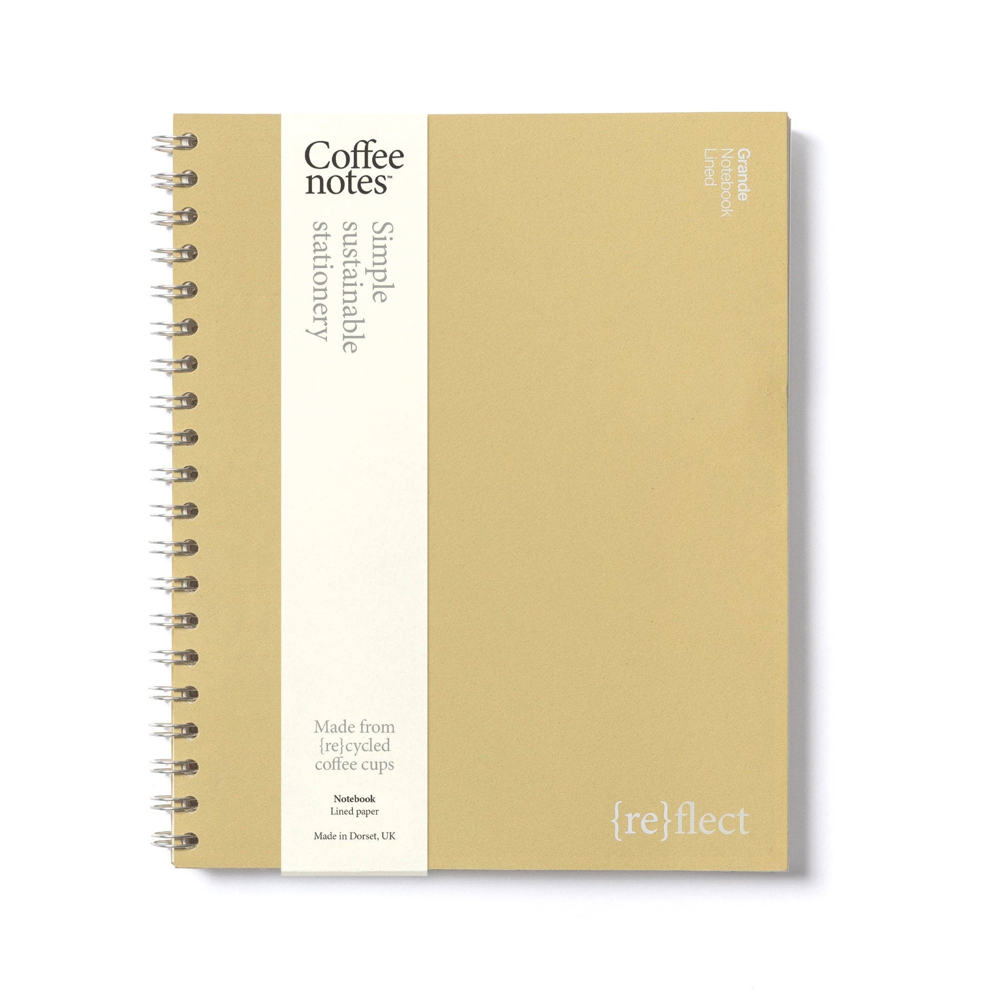 Olive Wirebound Notebook (Lined): Grande