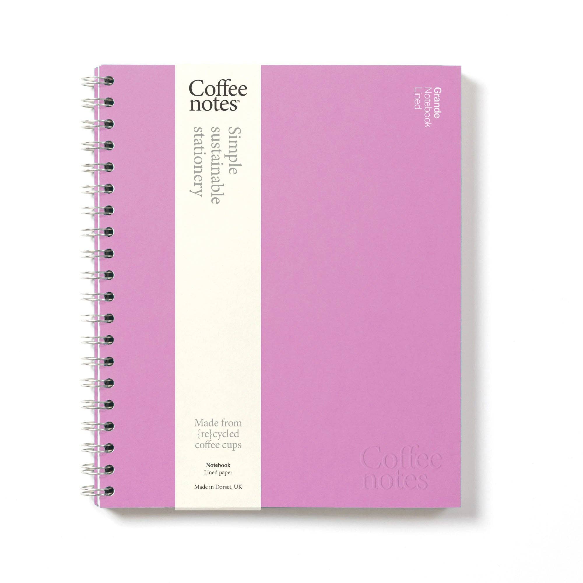 Lilac Wirebound Notebook (Lined): Grande