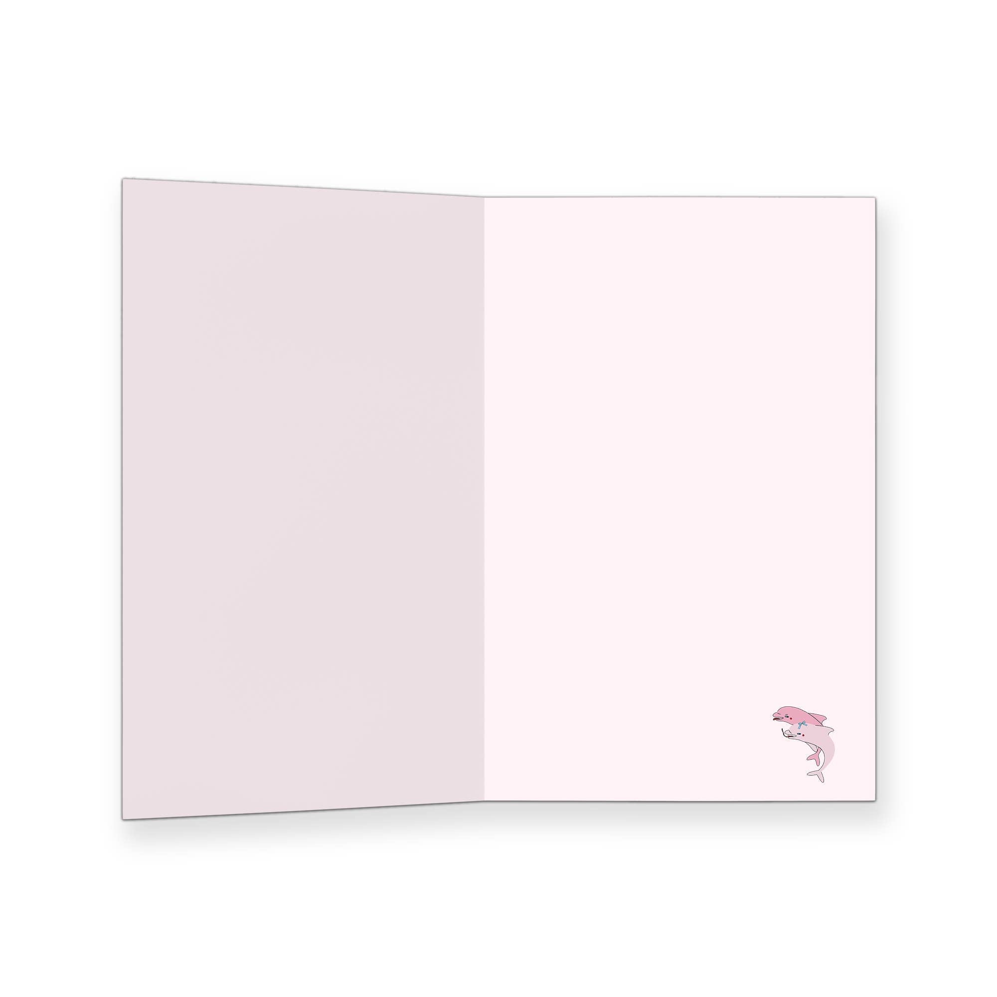 Eat the Moon – Dolphin Mischief Birthday Card