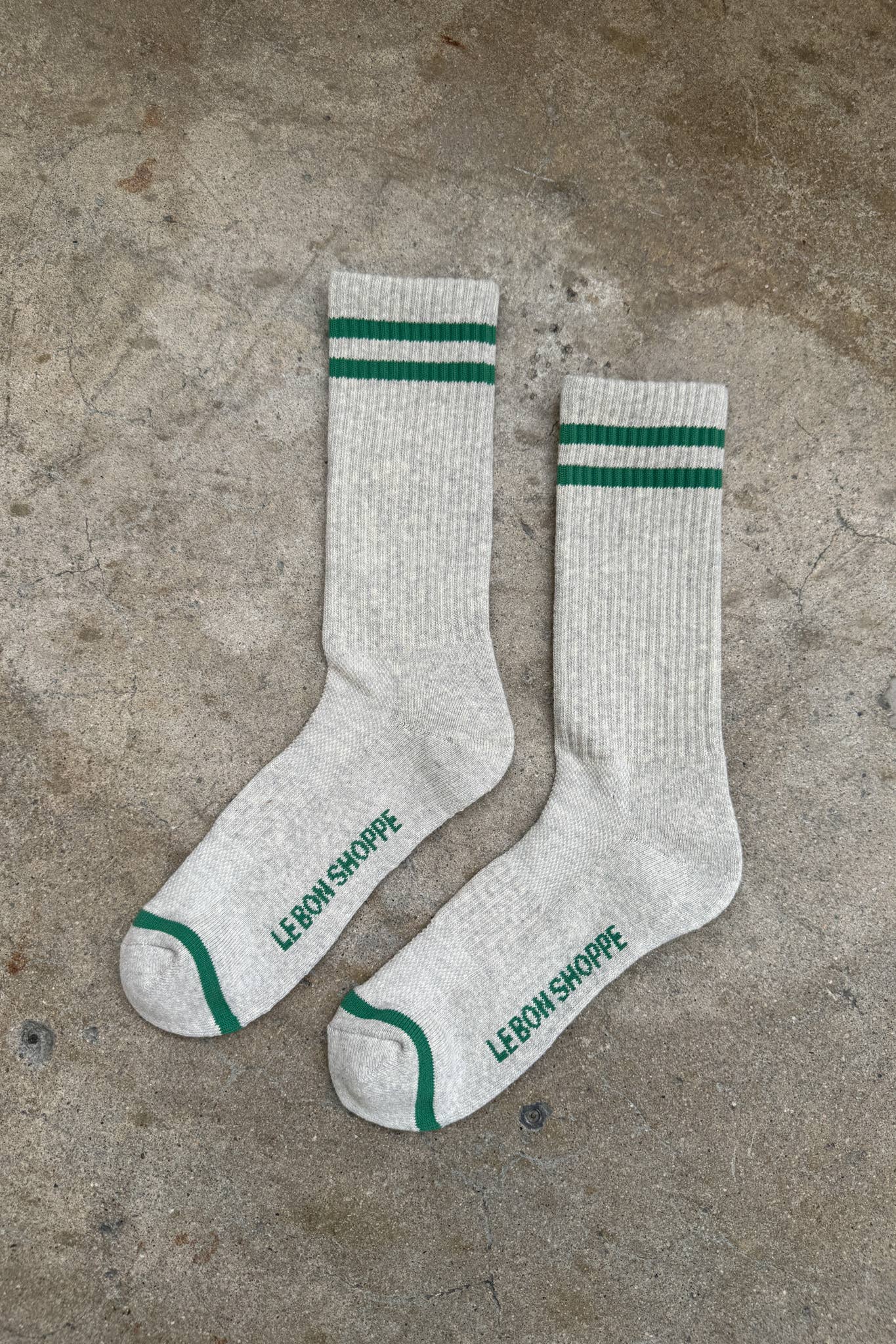 Extended Boyfriend Socks Clean White - Le Bon Shoppe