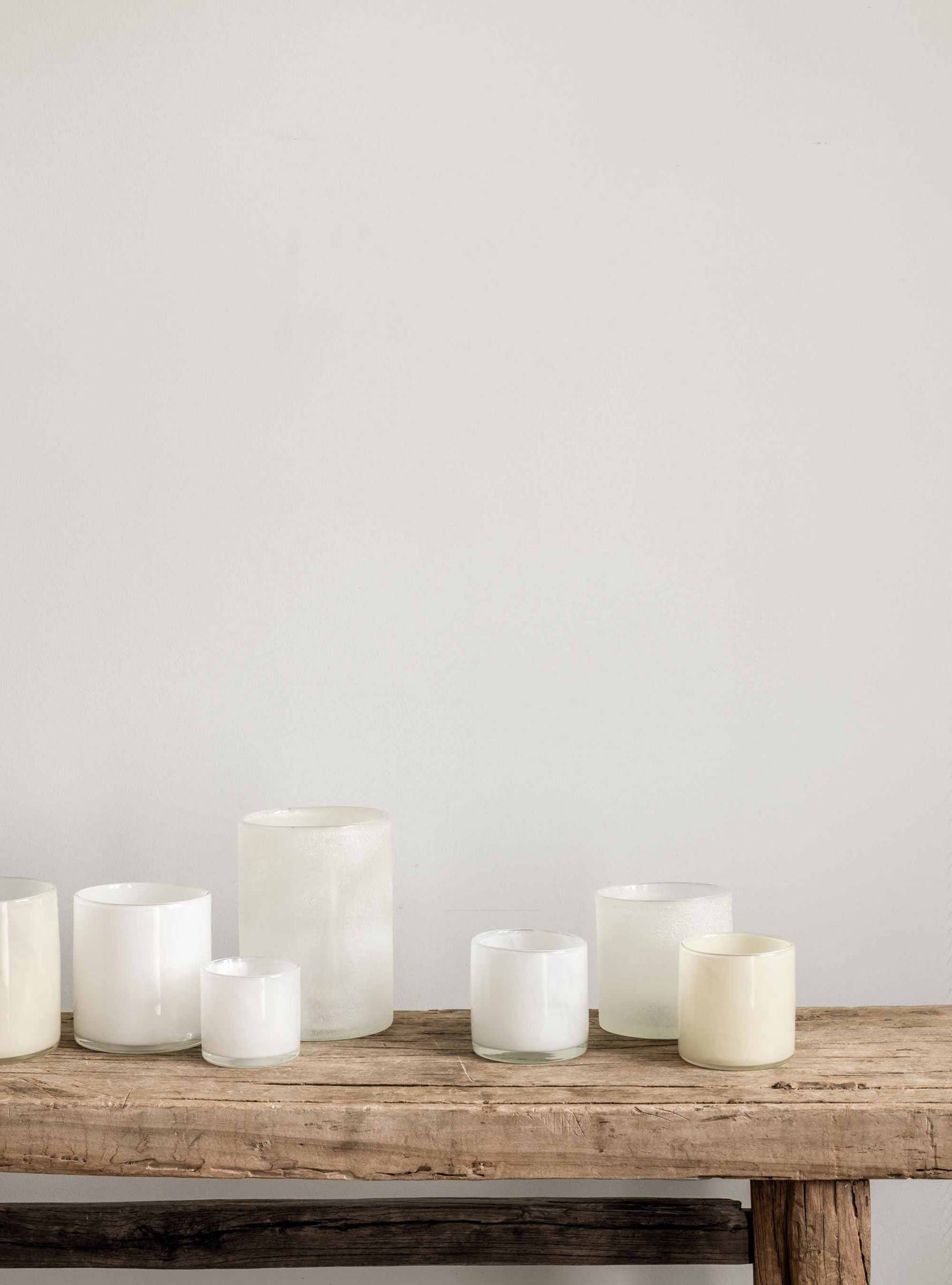 Lyric candle holder - Large /  Linen