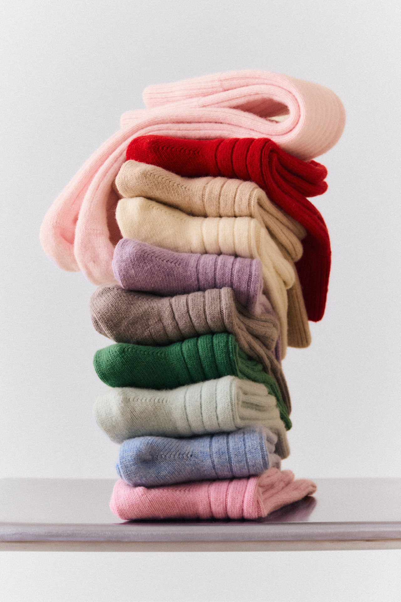 Clotted Cream Merino Bed Socks: Clotted Cream / Large (UK 9-13)