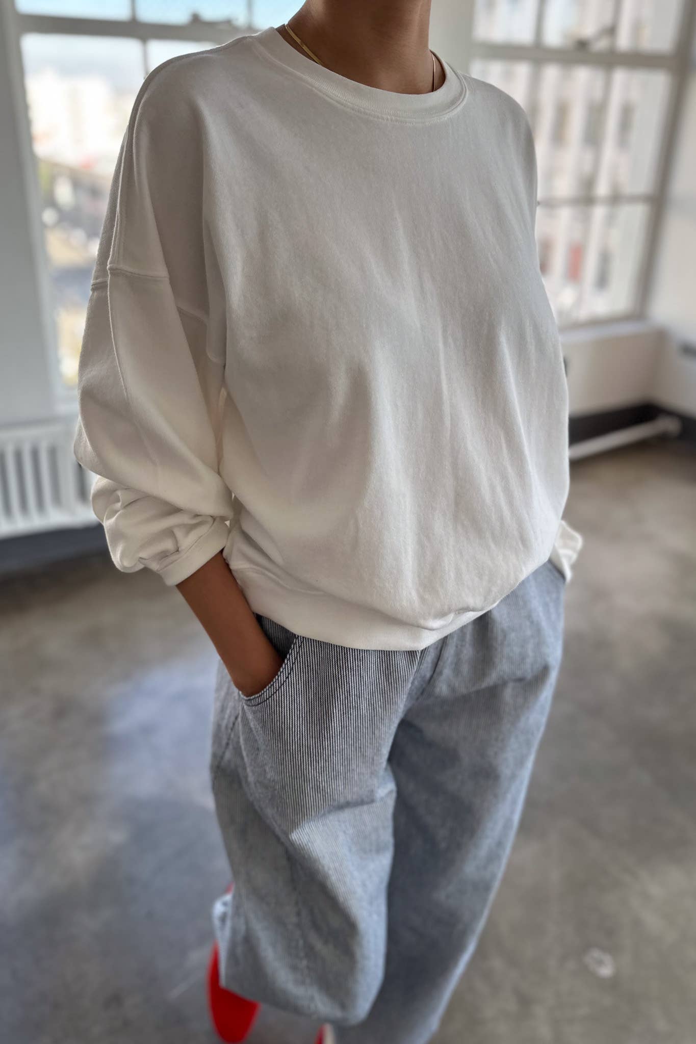 Cali Sweatshirt Vintage White  - Le Bon Shoppe