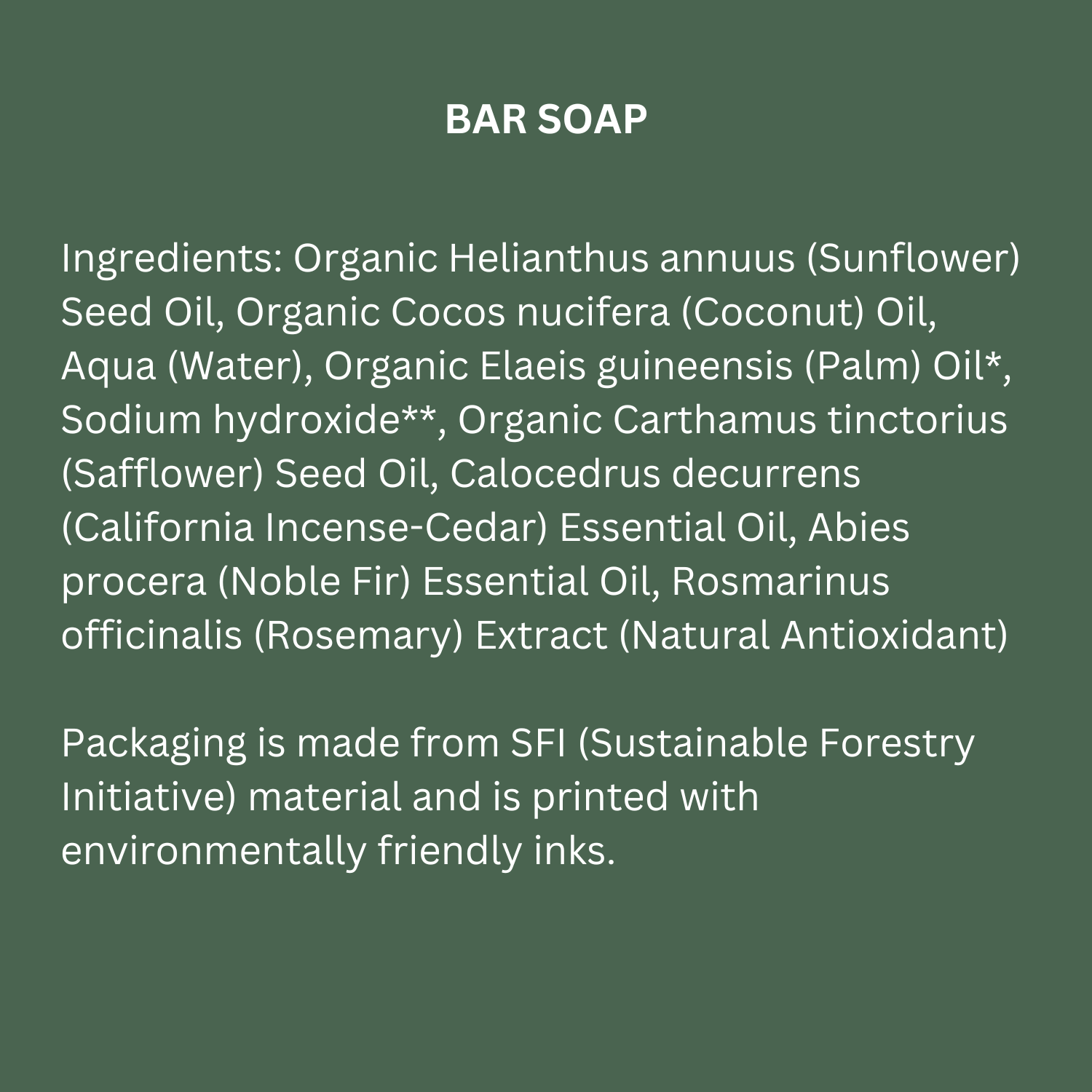 Juniper Ridge Organic Bar Soap