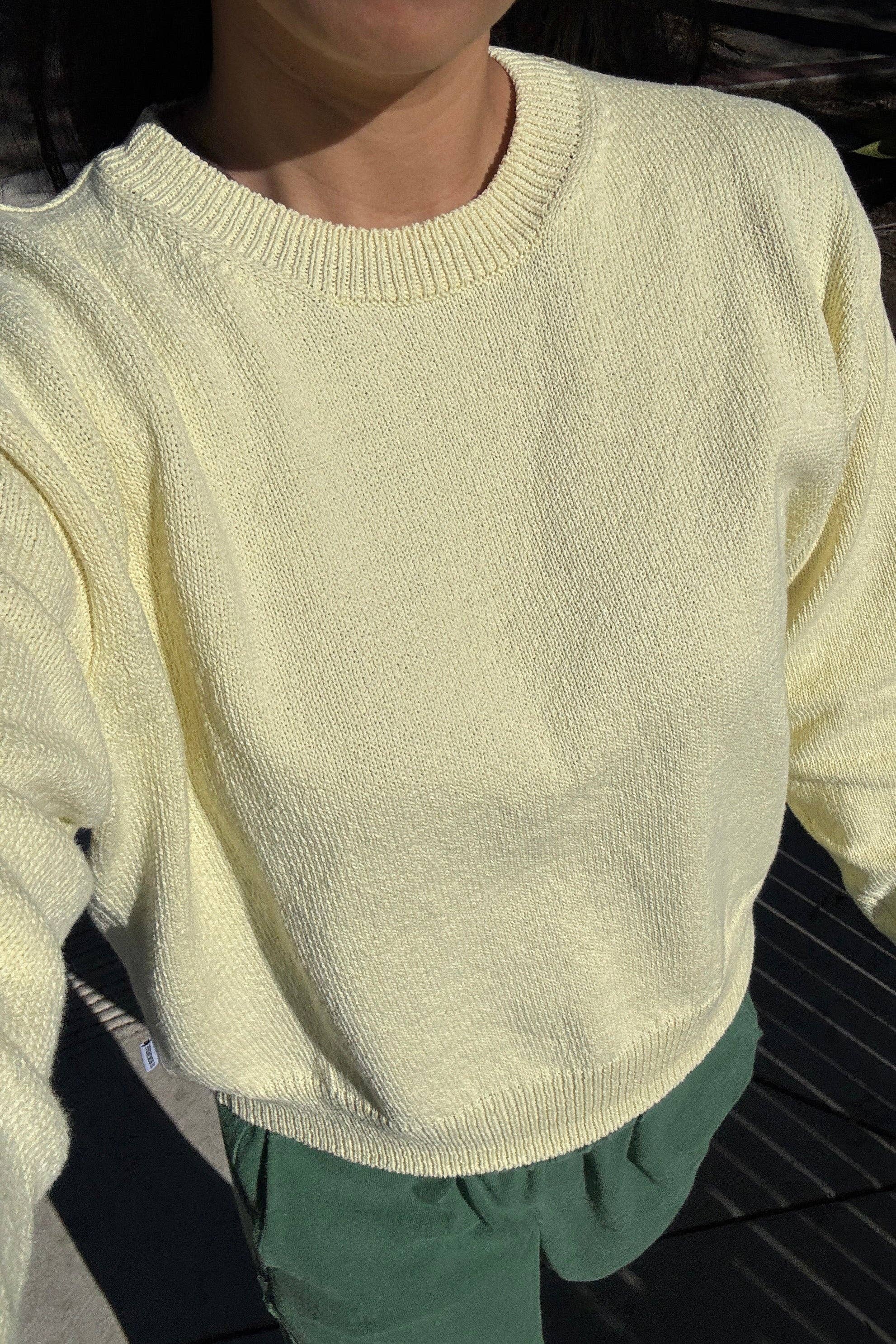 Milo Cotton Sweater - Lemonade - Le Bon Shoppe