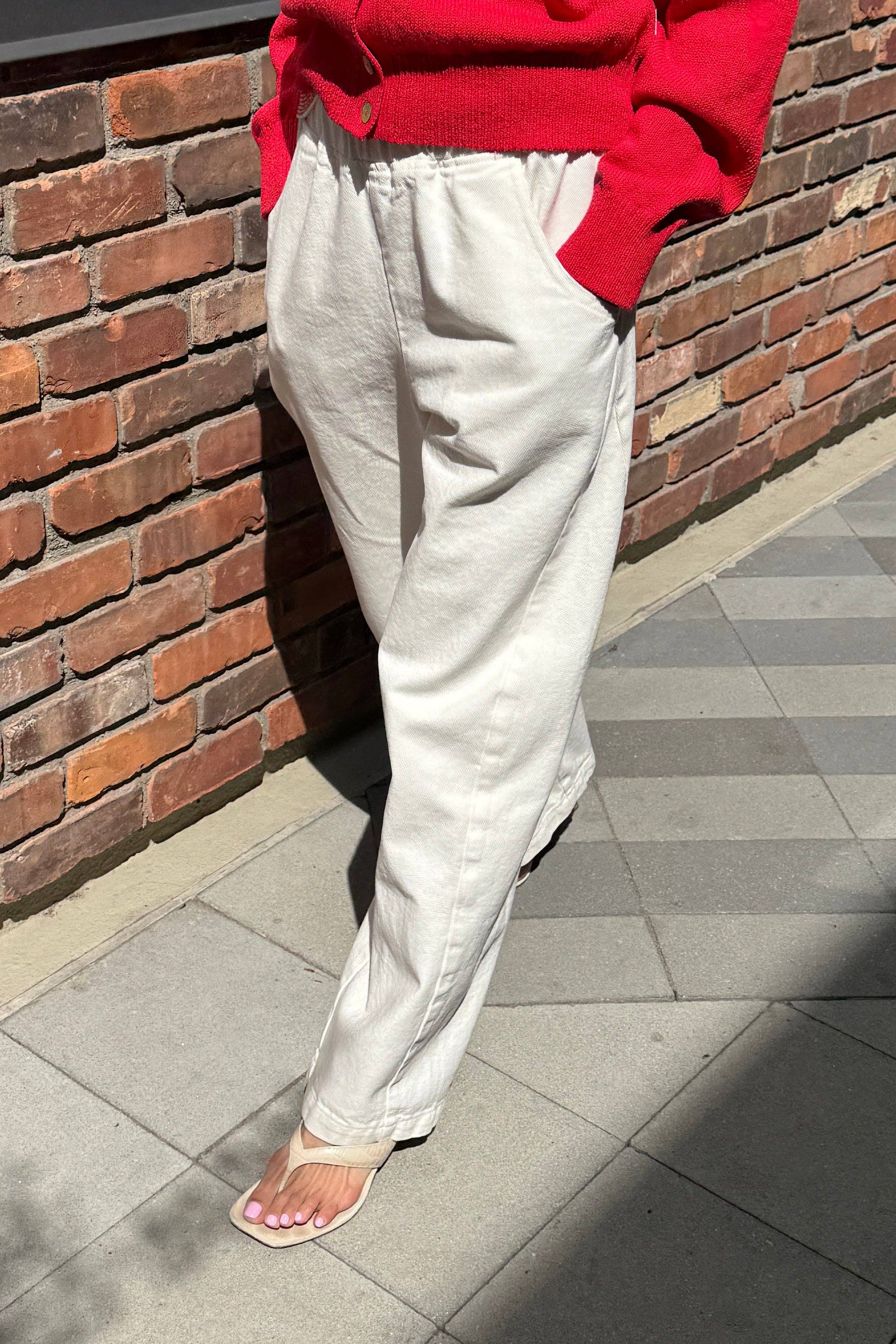Long Arc Pants Milk - Le Bon Shoppe