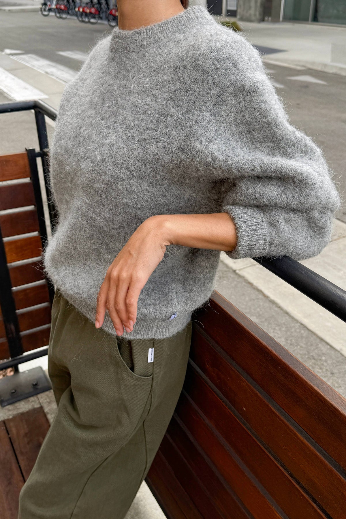 Le Bon Shoppe Elio Crew Neck Alpaca Sweater