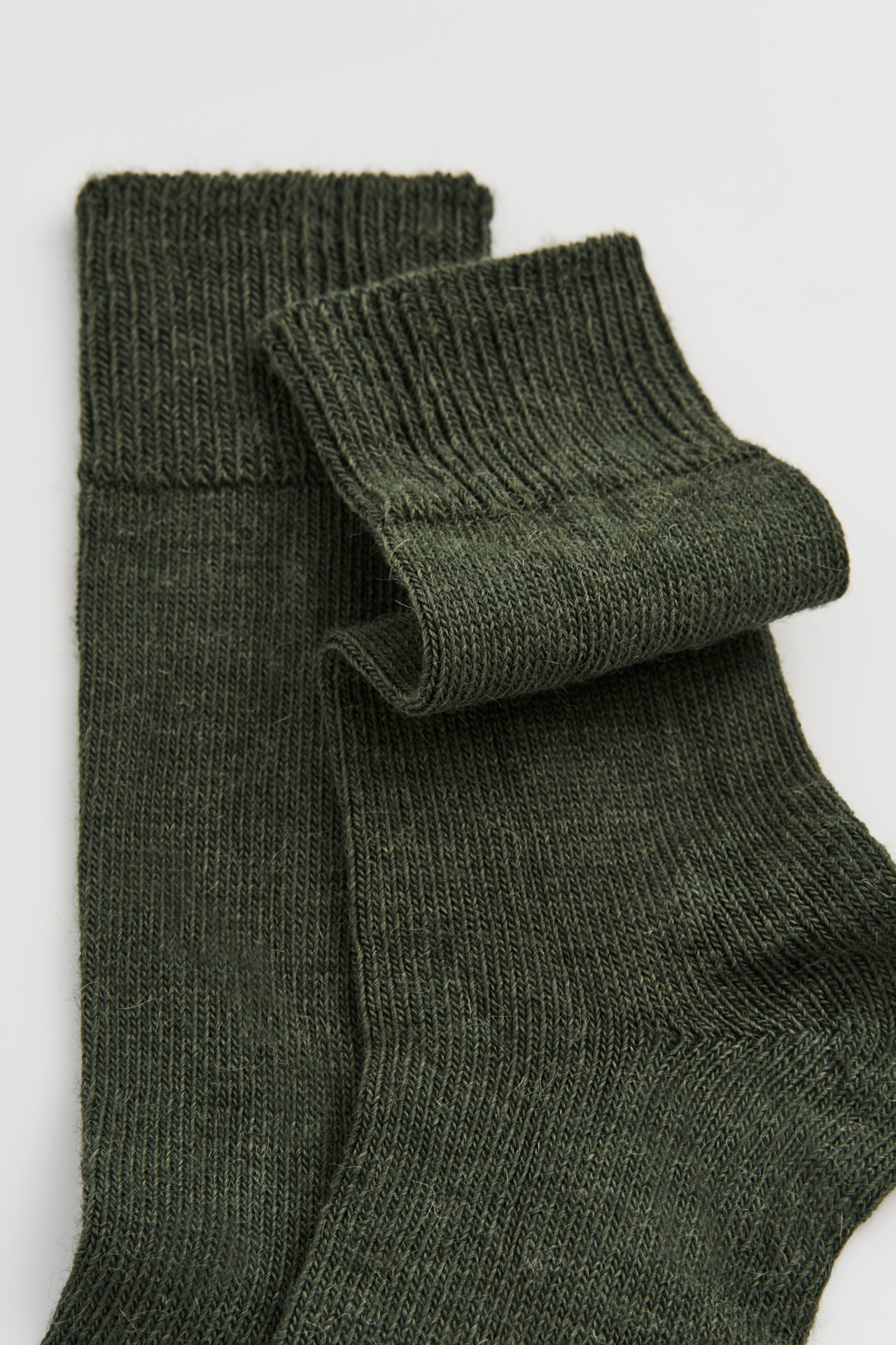 Glen Green Alpaca Socks: Glen Green / Large (UK 11-13)