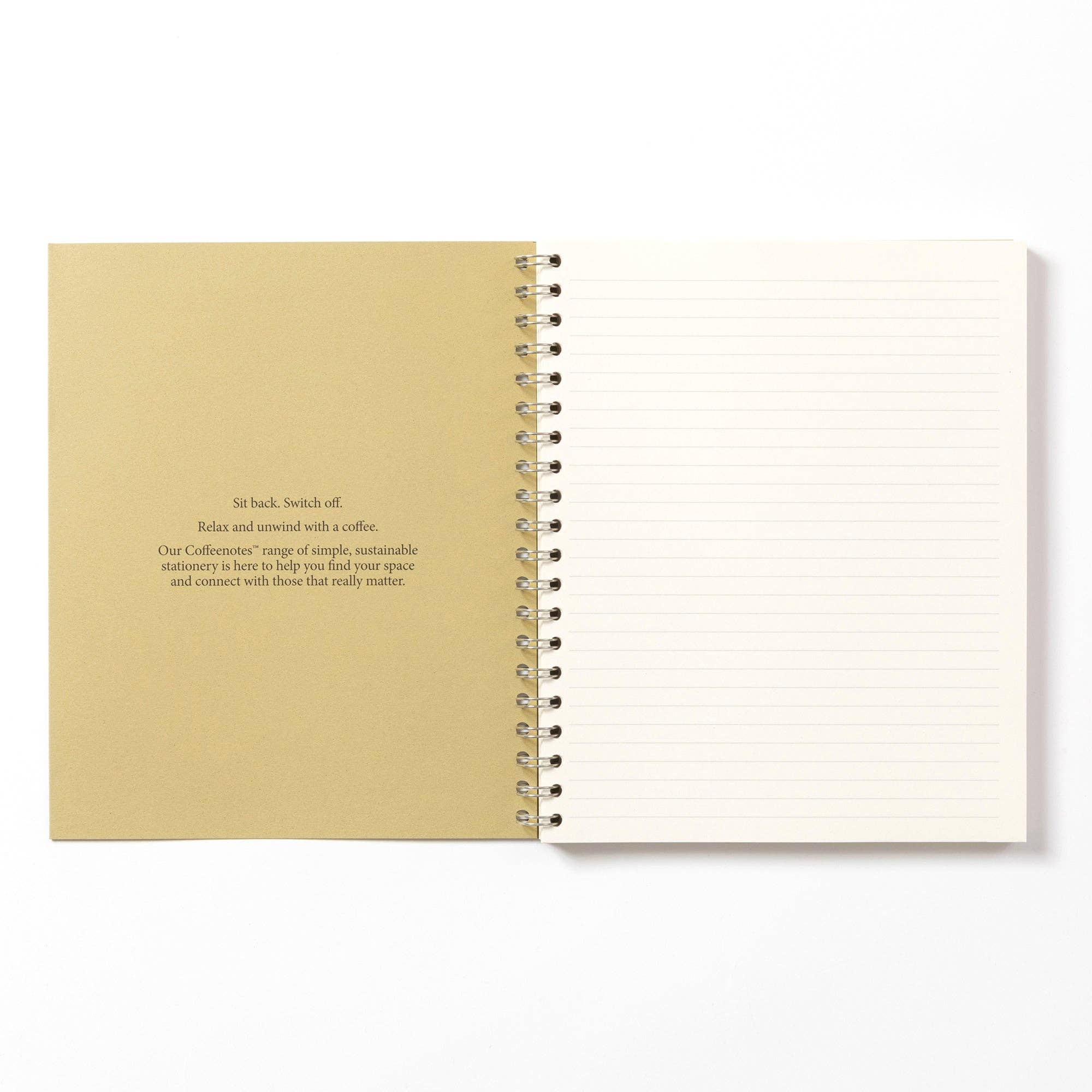 Olive Wirebound Notebook (Lined): Grande