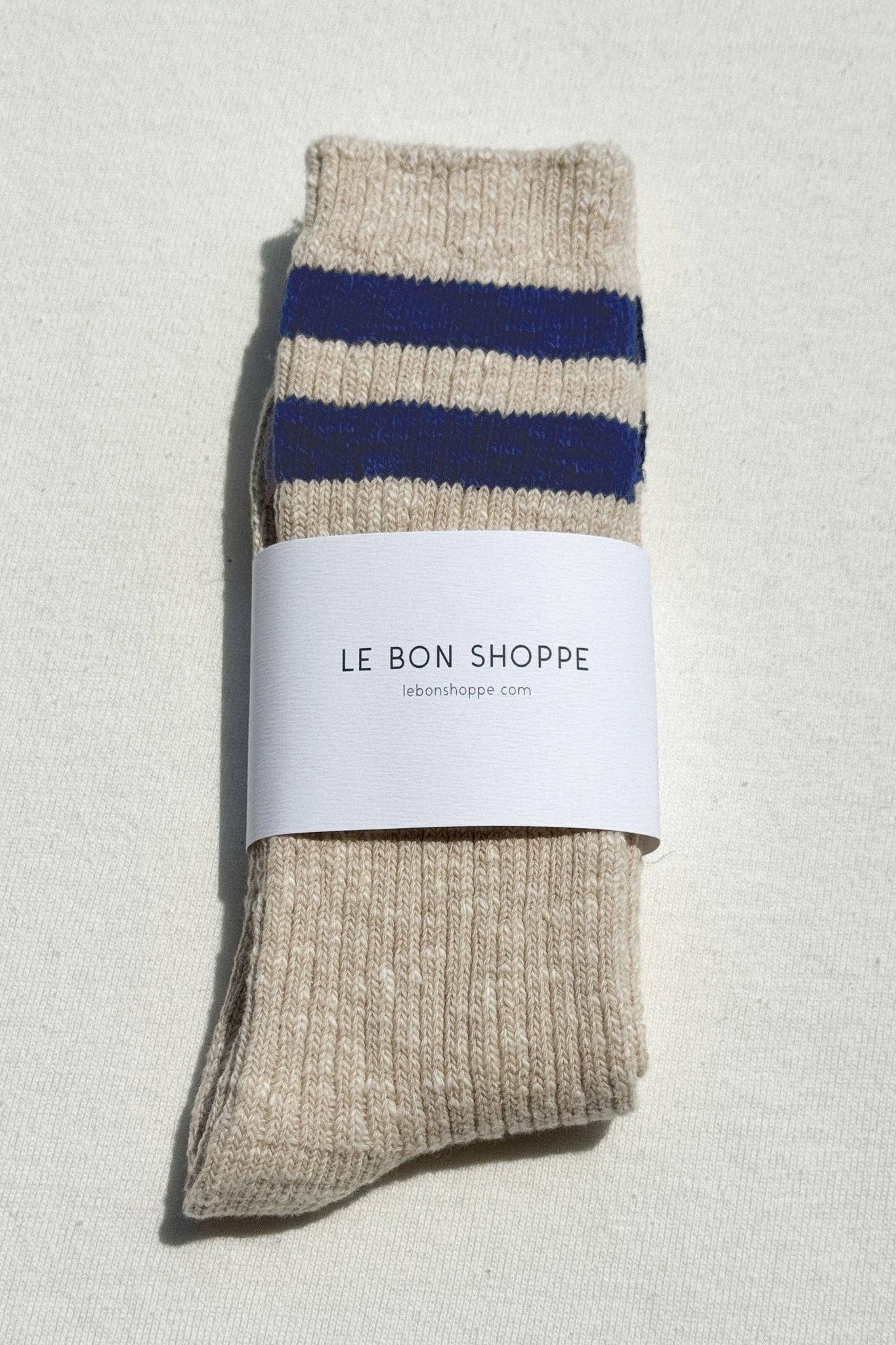 Cottage Varsity Socks Oatmeal Varsity - Le Bon Shoppe
