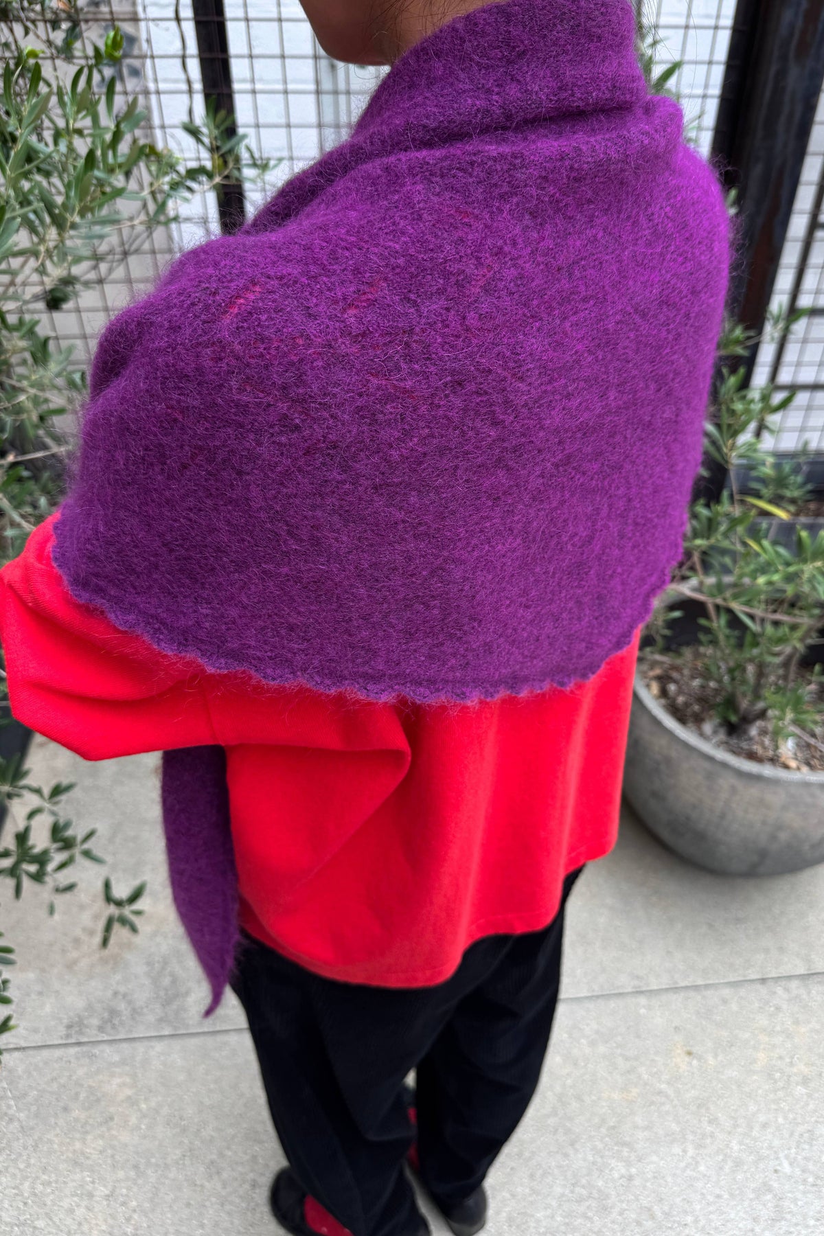 Le Bon Shoppe Mohair Pointelle Shawl
