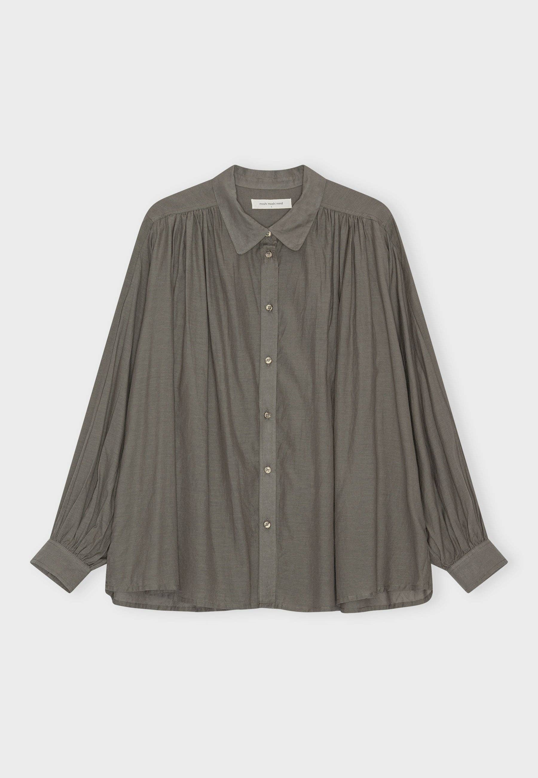 Glow shirt: Khaki gray / L