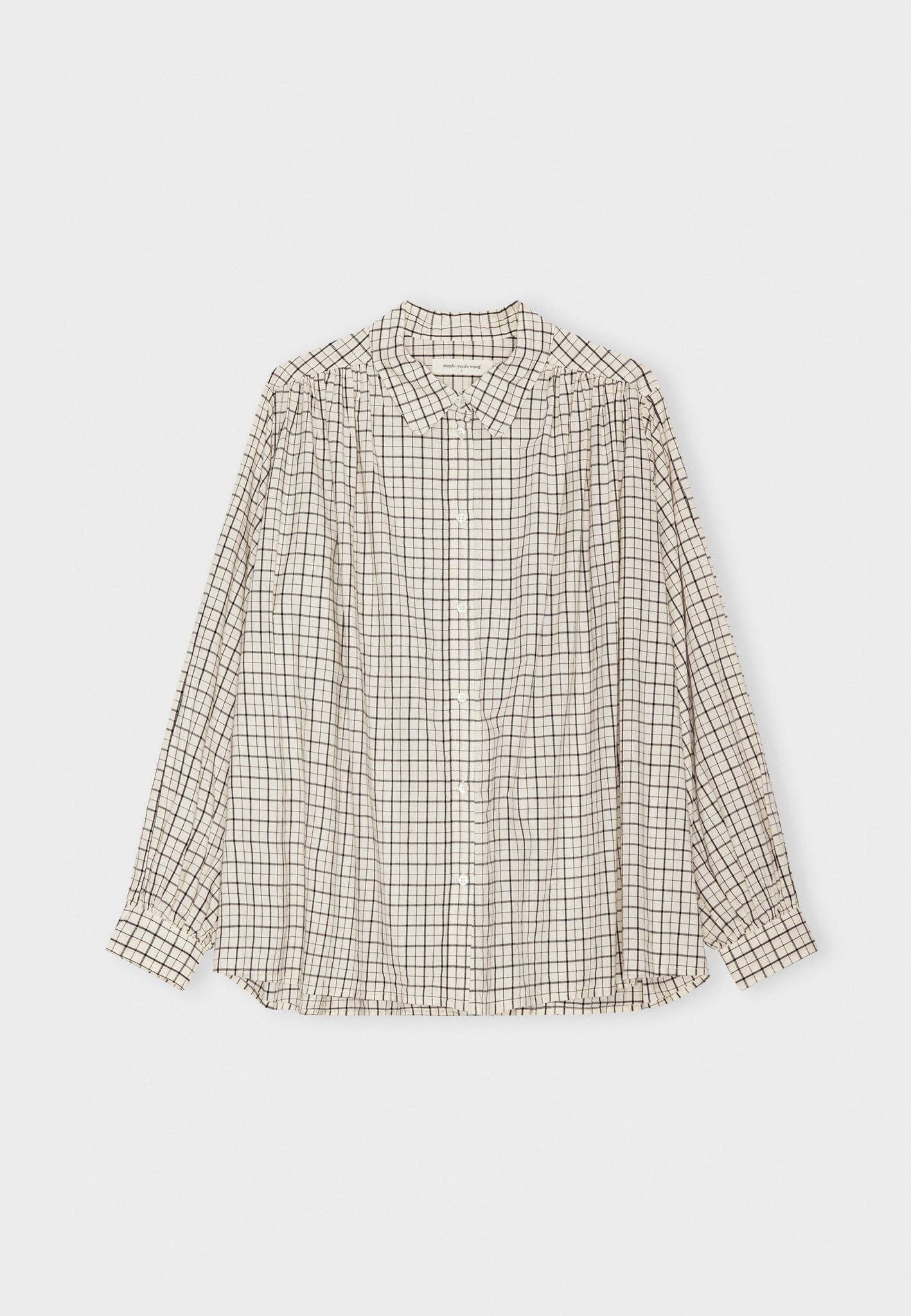 Glow shirt check: Ecru/moonless night / M