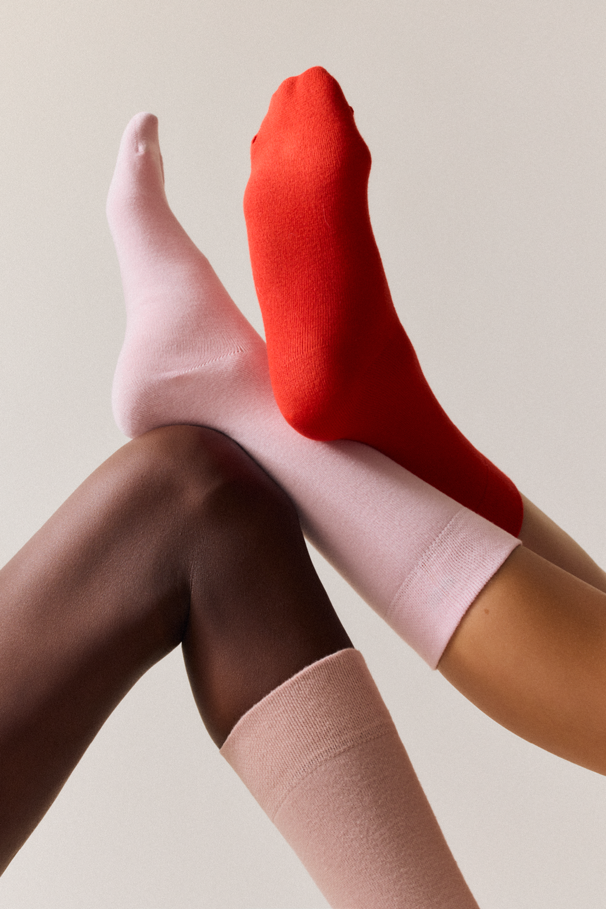 Marshmallow Pink Bamboo Socks: Marshmallow Pink / Large (UK 9-13)