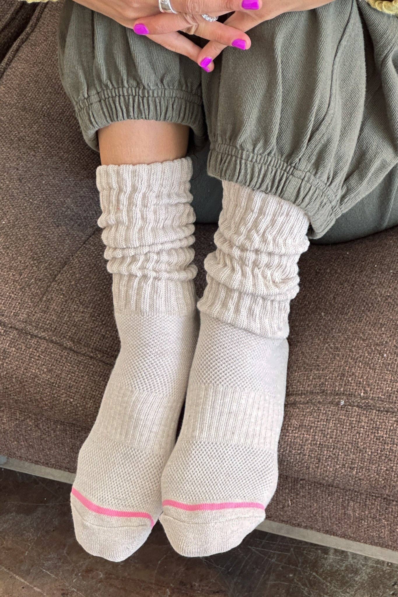 Ballet Socks : Oatmeal - Le Bon Shoppe