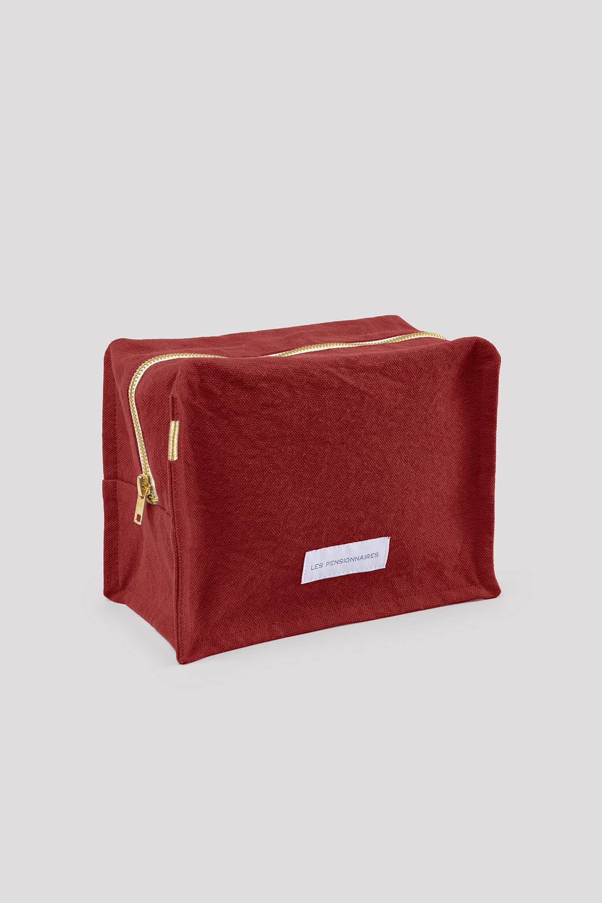 Les Pensionnaires Cube Toiletry Bag in Rust