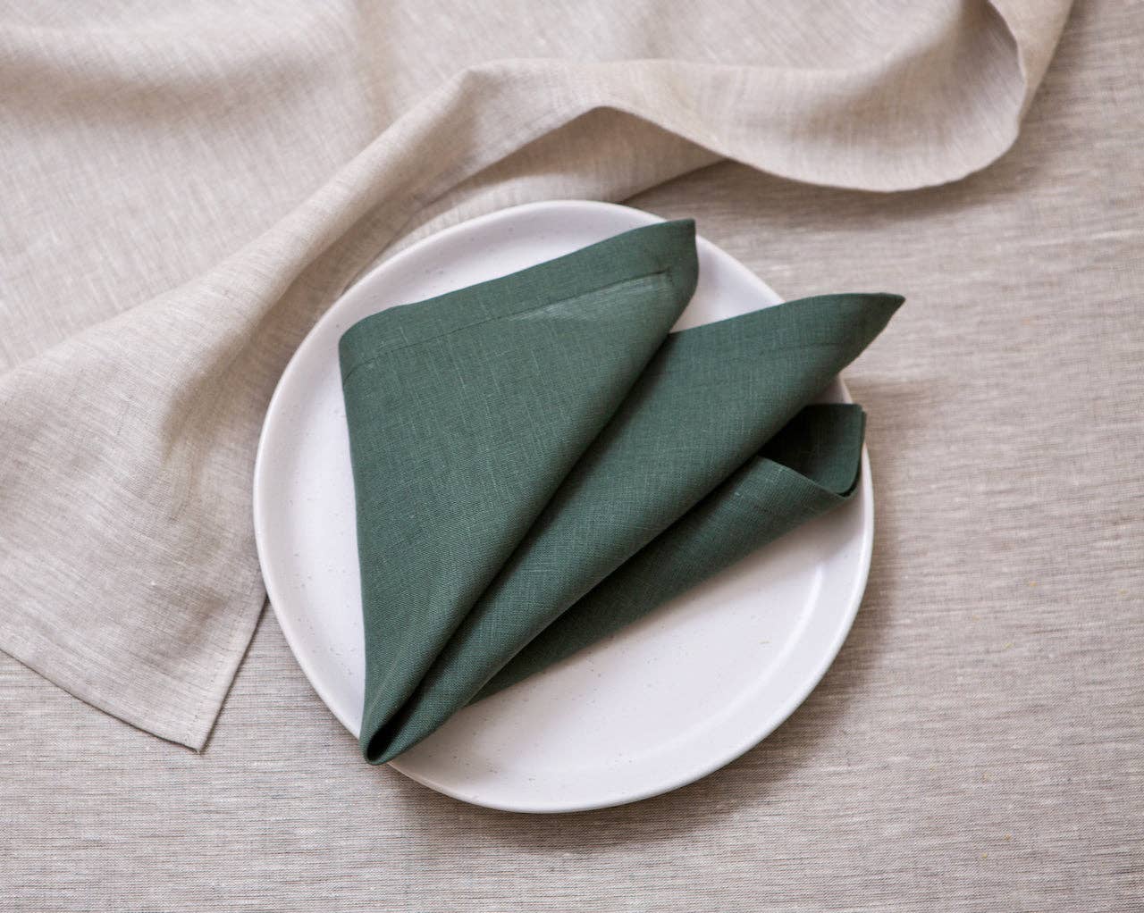 Organic linen napkin / Sage