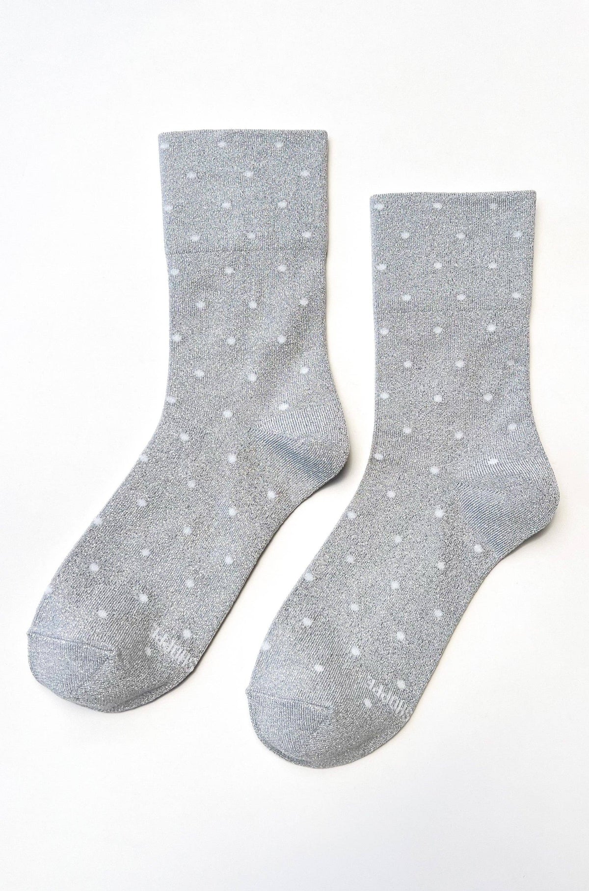 Le Bon Shoppe Lurex Patterned Sneaker Socks – Polka Dot