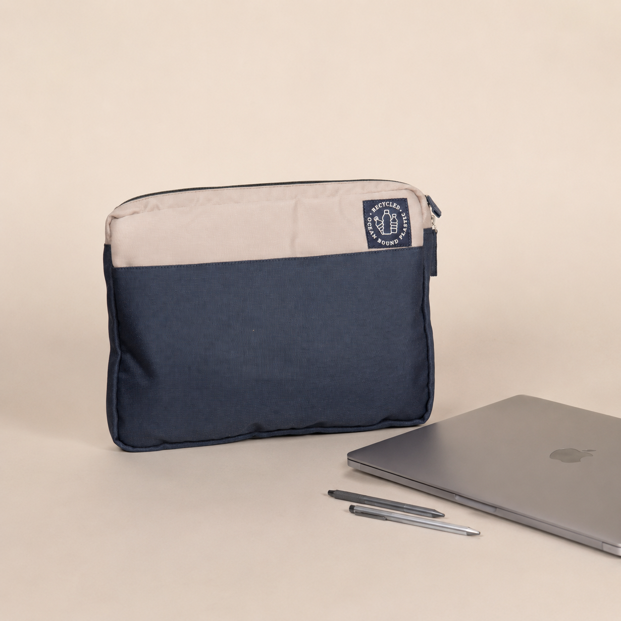 Laptop Sleeve  - Recycled Ocean Plastic - Navy Blue