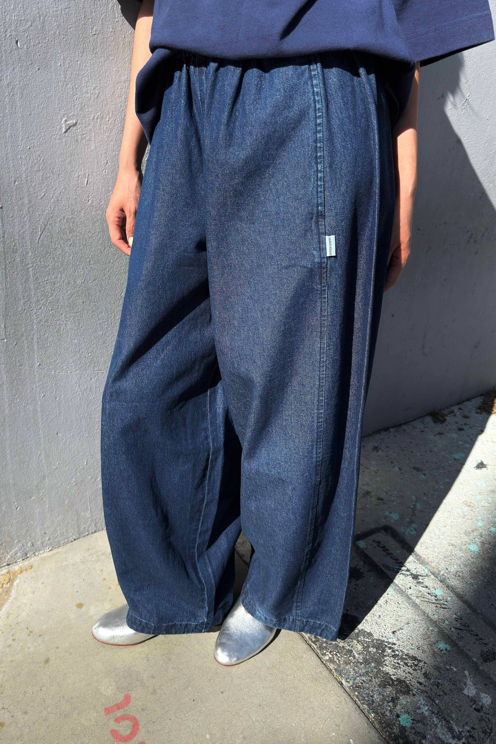 Parachute Pants in Denim Blue — Le Bon Shoppe
