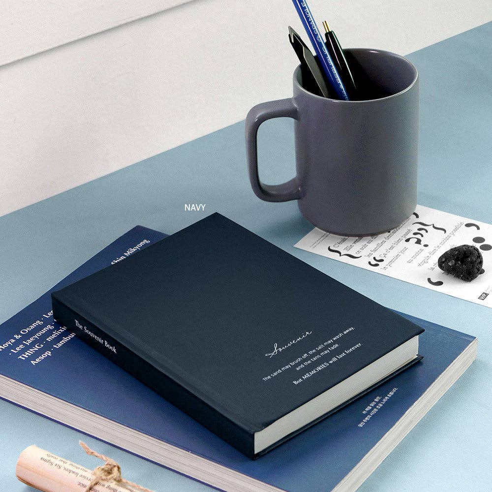 Iconic Souvenir Hardcover Line Notebook - [B6]: Indi Pink
