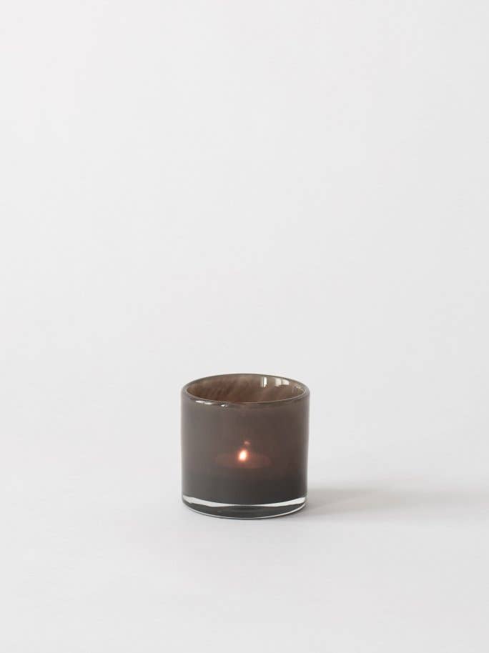 Lyric candle holder - XS: Dark Brown